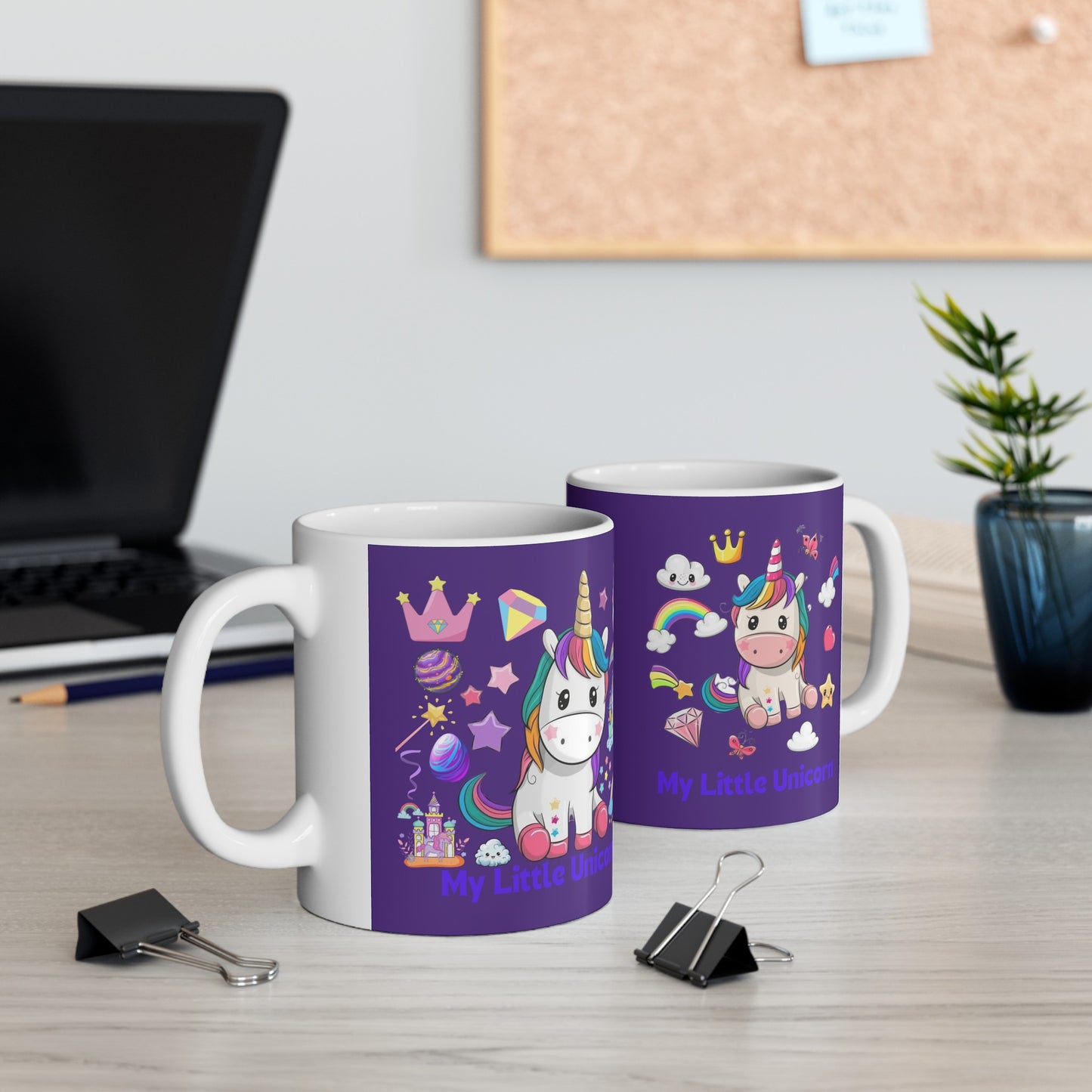 My Little Unicorn Fantasy Mug 11 Ounces Purple