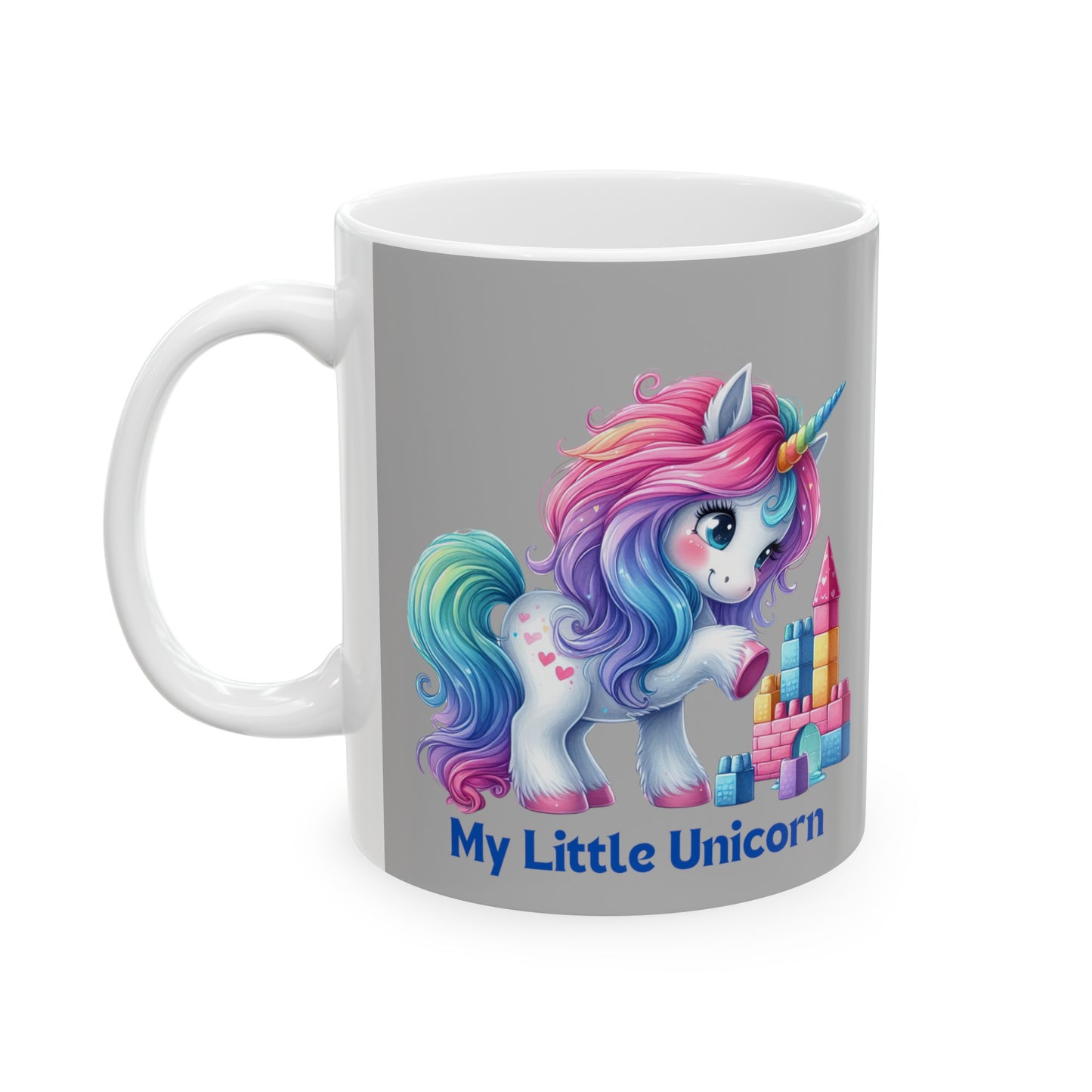 My Little Unicorn Princess Mug 11 Ounces Light Grey