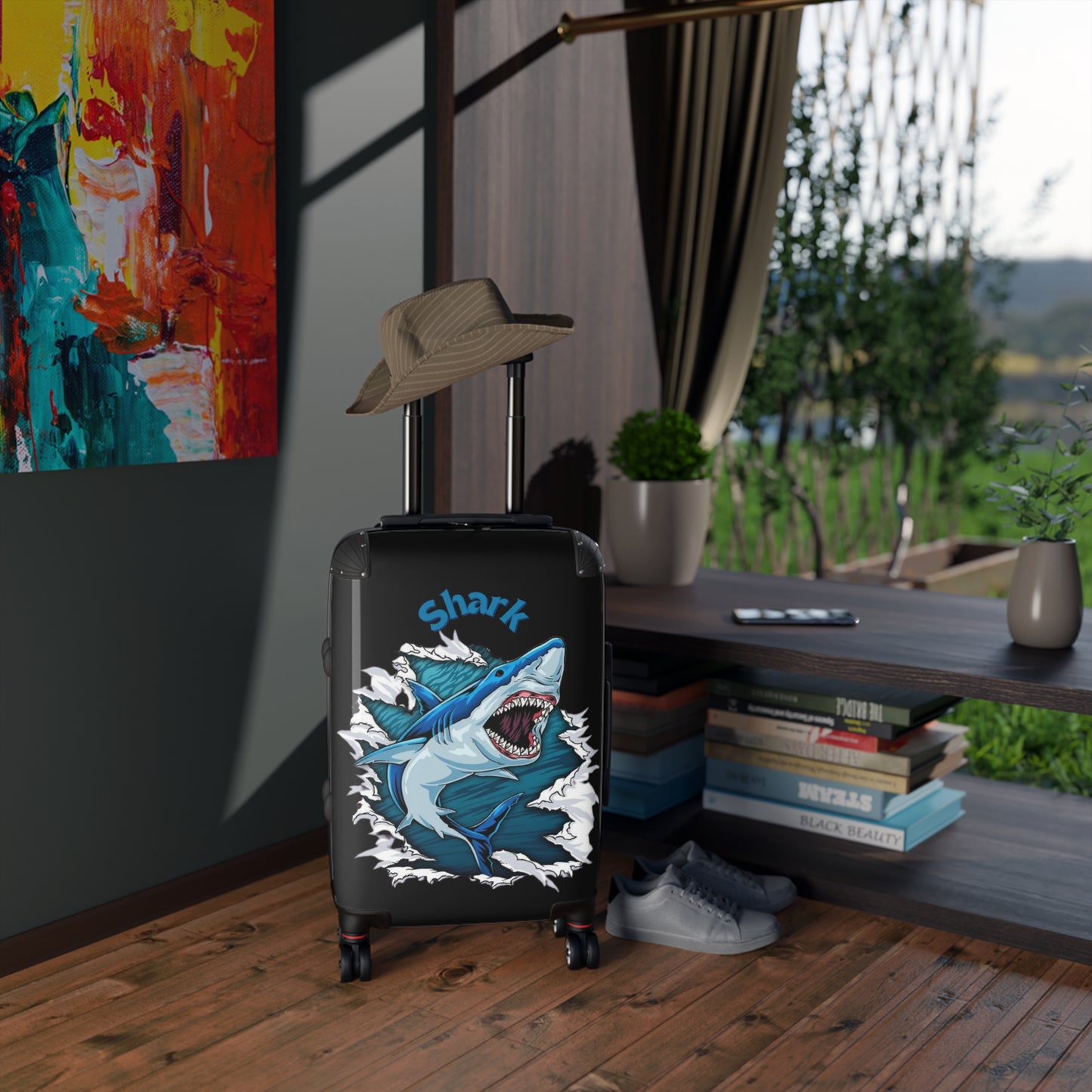 Shark Suitcase Black