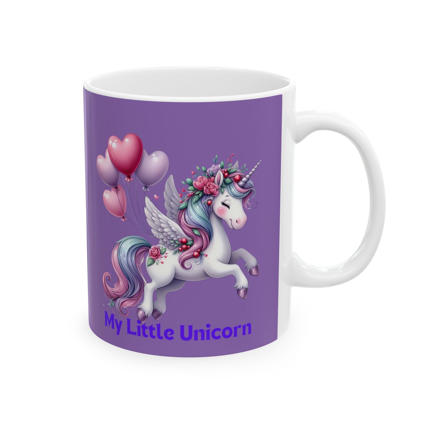 My Little Unicorn Horse Mug 11 Ounces Light Purple