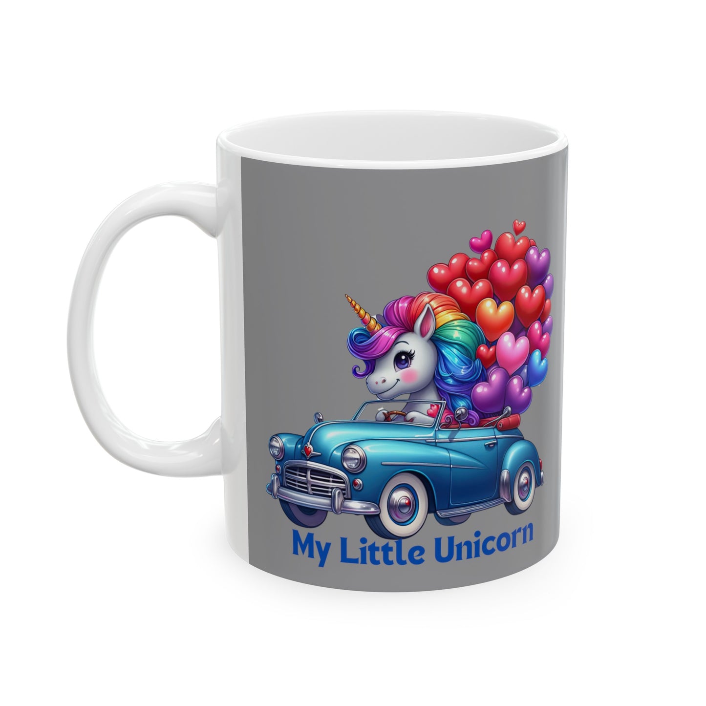 My Little Unicorn Driver Mug 11 Ounces Grey