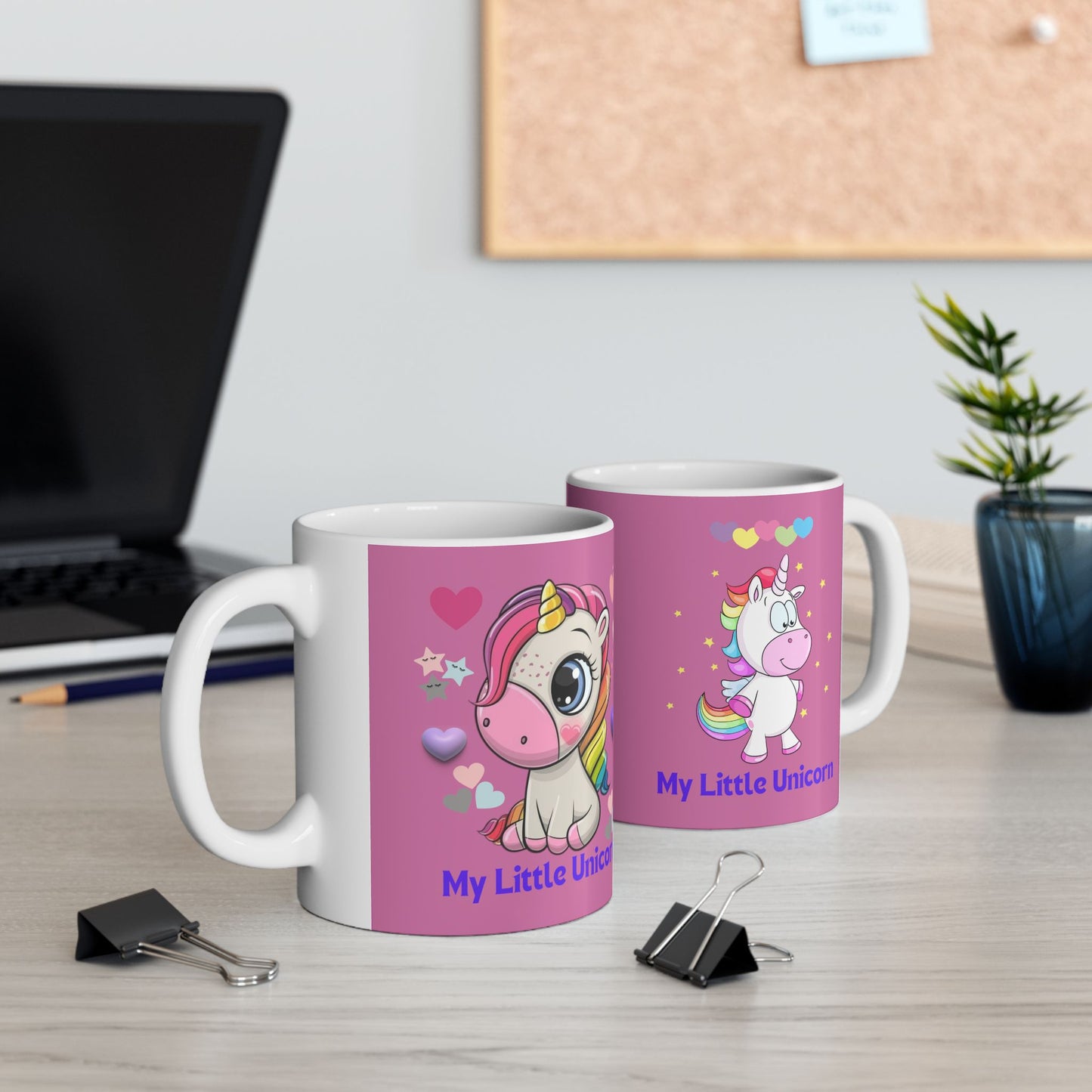 My Little Unicorn Love Mug 11 Ounces Light Pink