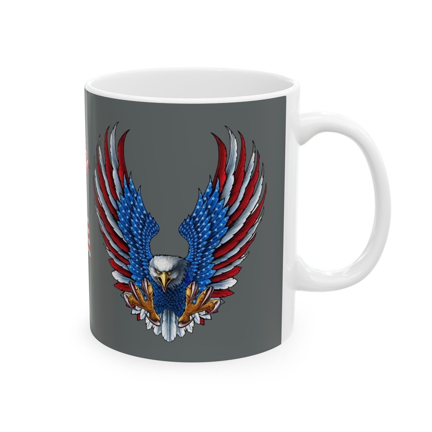 Eagle Usa Mug 11 Ounces Dark Grey