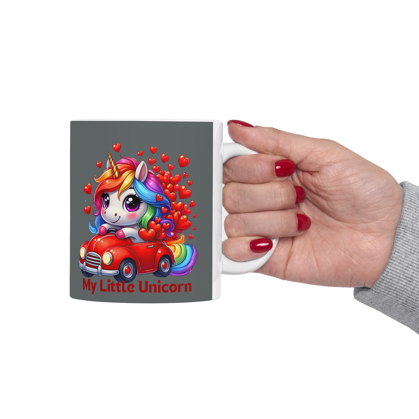 My Little Unicorn Driver Mug 11 Ounces Dark Grey