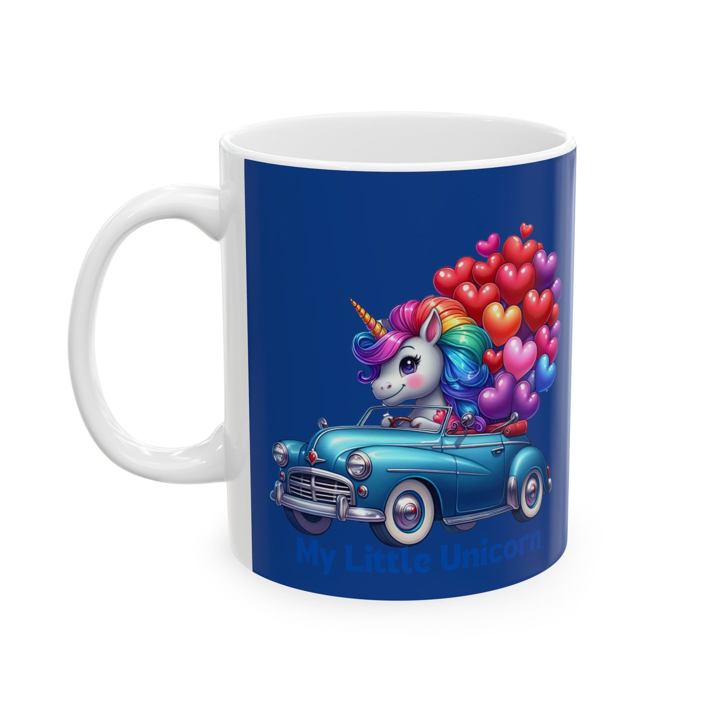 My Little Unicorn Driver Mug 11 Ounces Dark Blue