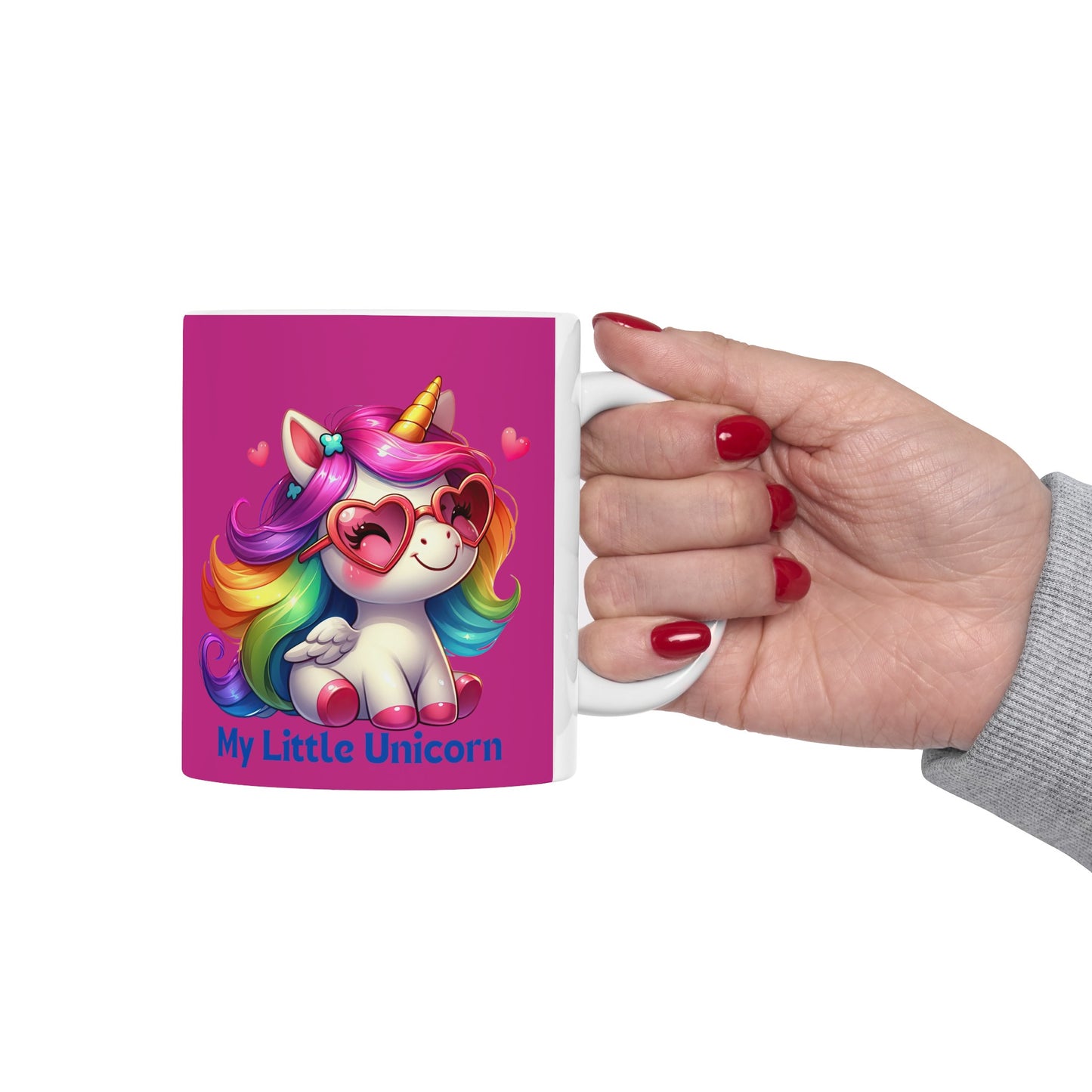 My Little Unicorn Rainbow Mug 11 Ounces Pink