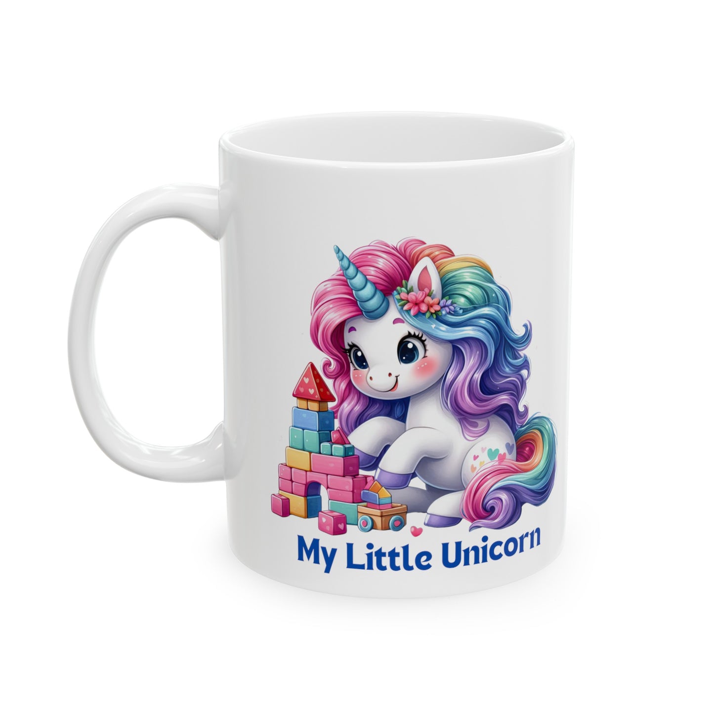 My Little Unicorn Castle Mug 11 Ounces White