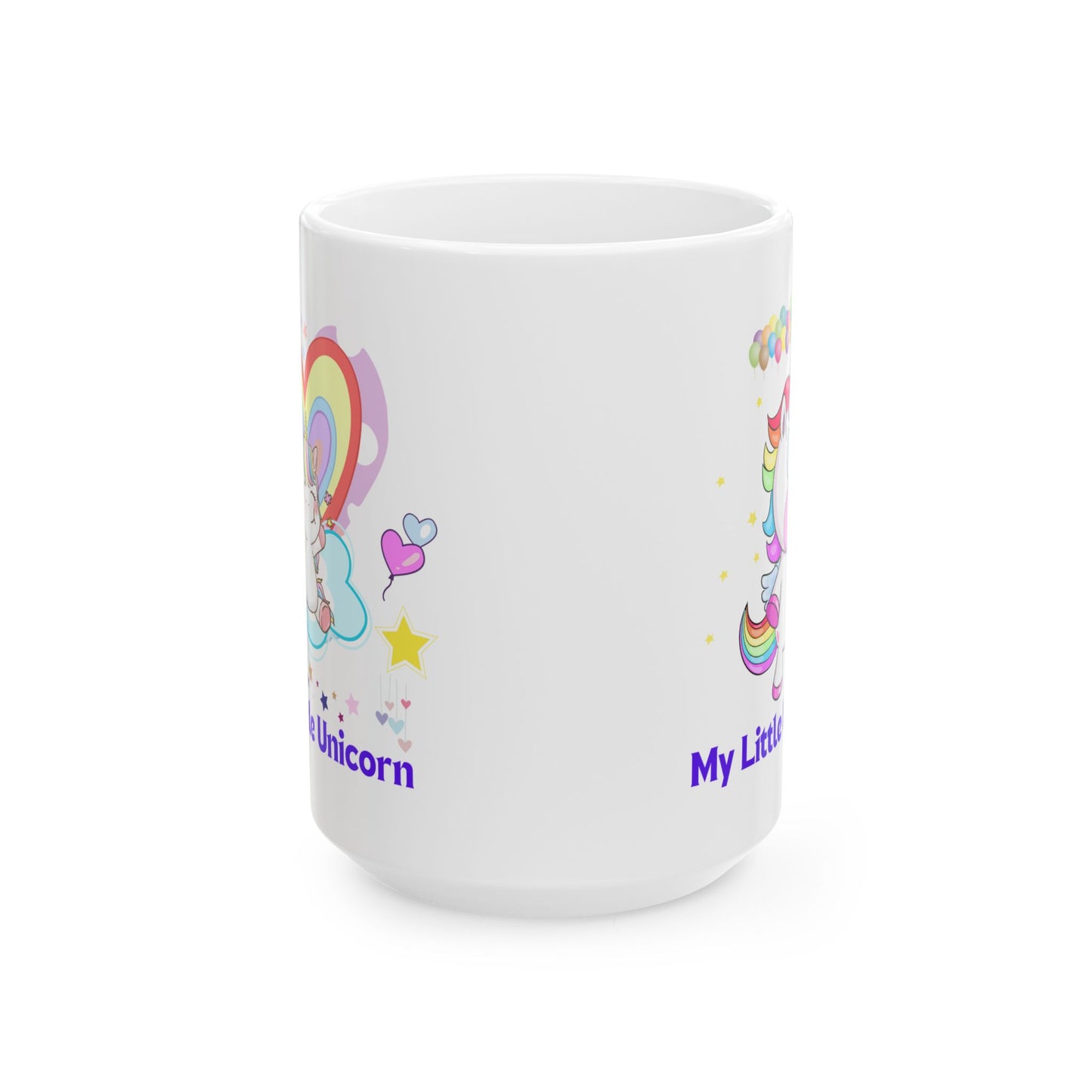 My Little Unicorn Balloons Mug 11-15 Ounces White