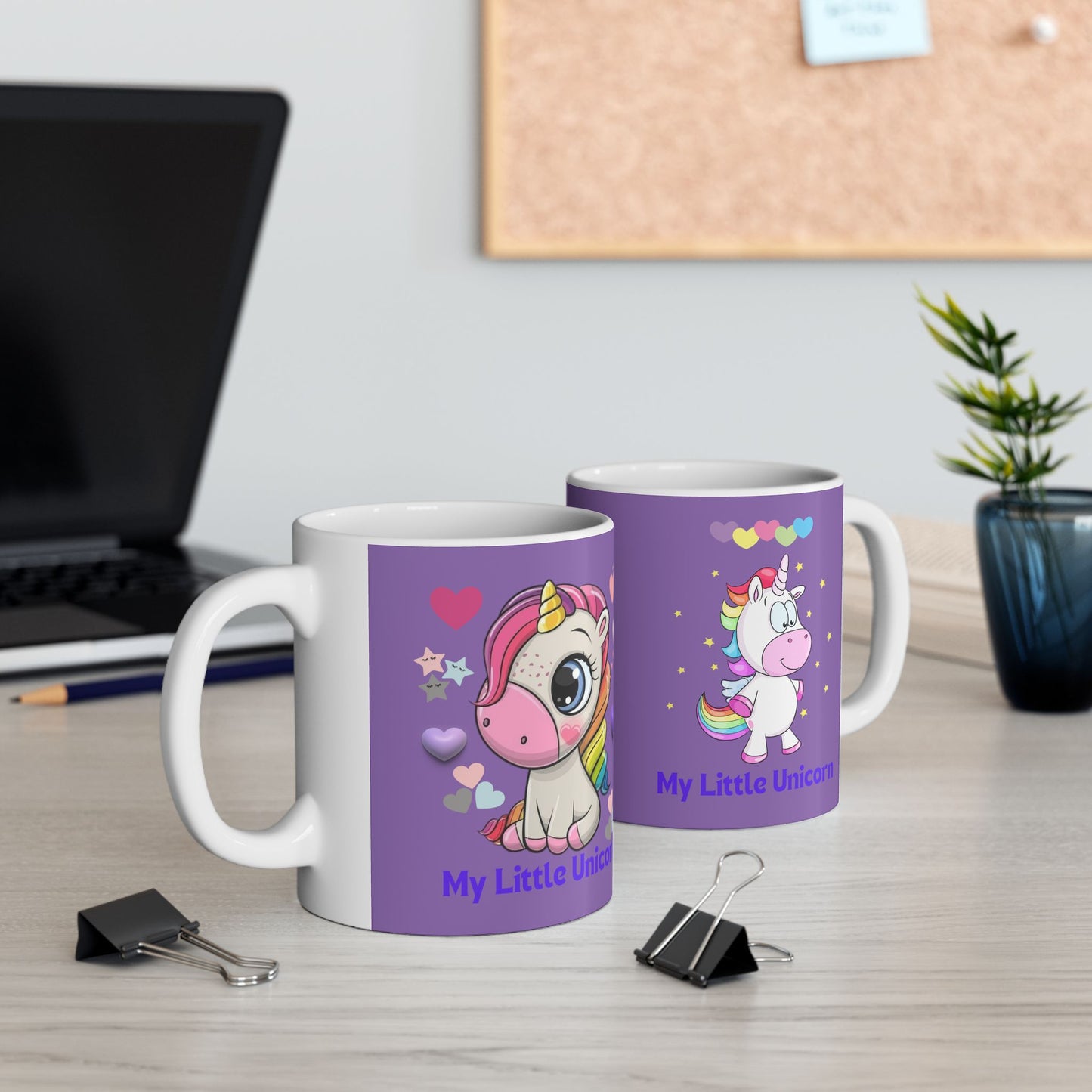 My Little Unicorn Love Mug 11 Ounces Light Purple