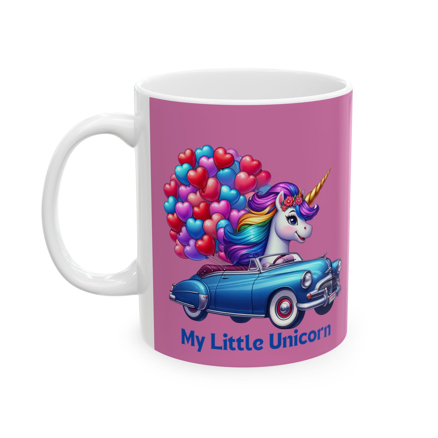 My Little Unicorn Horse Mug 11 Ounces Light Pink