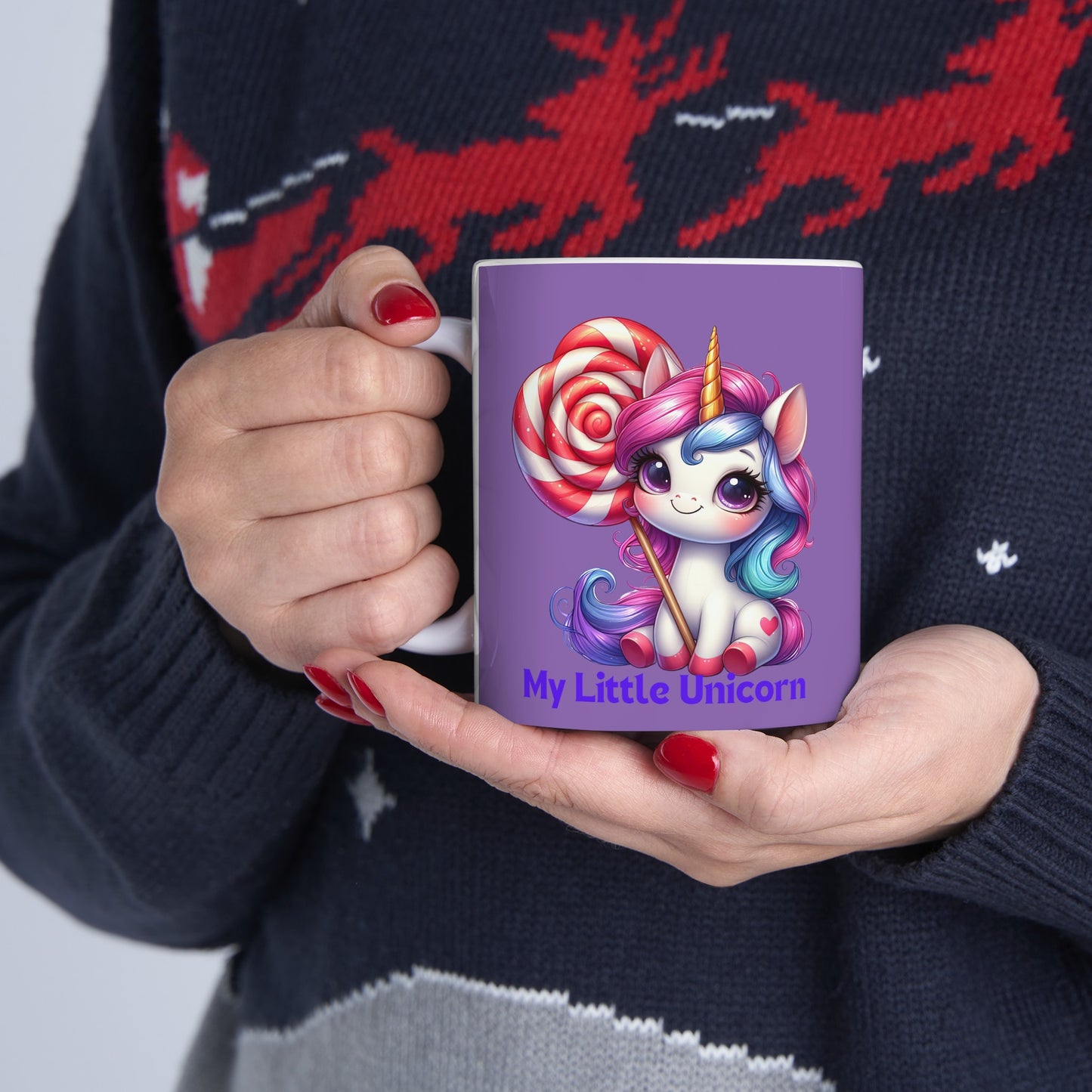 My Little Unicorn Sweet Mug 11 Ounces Light Purple