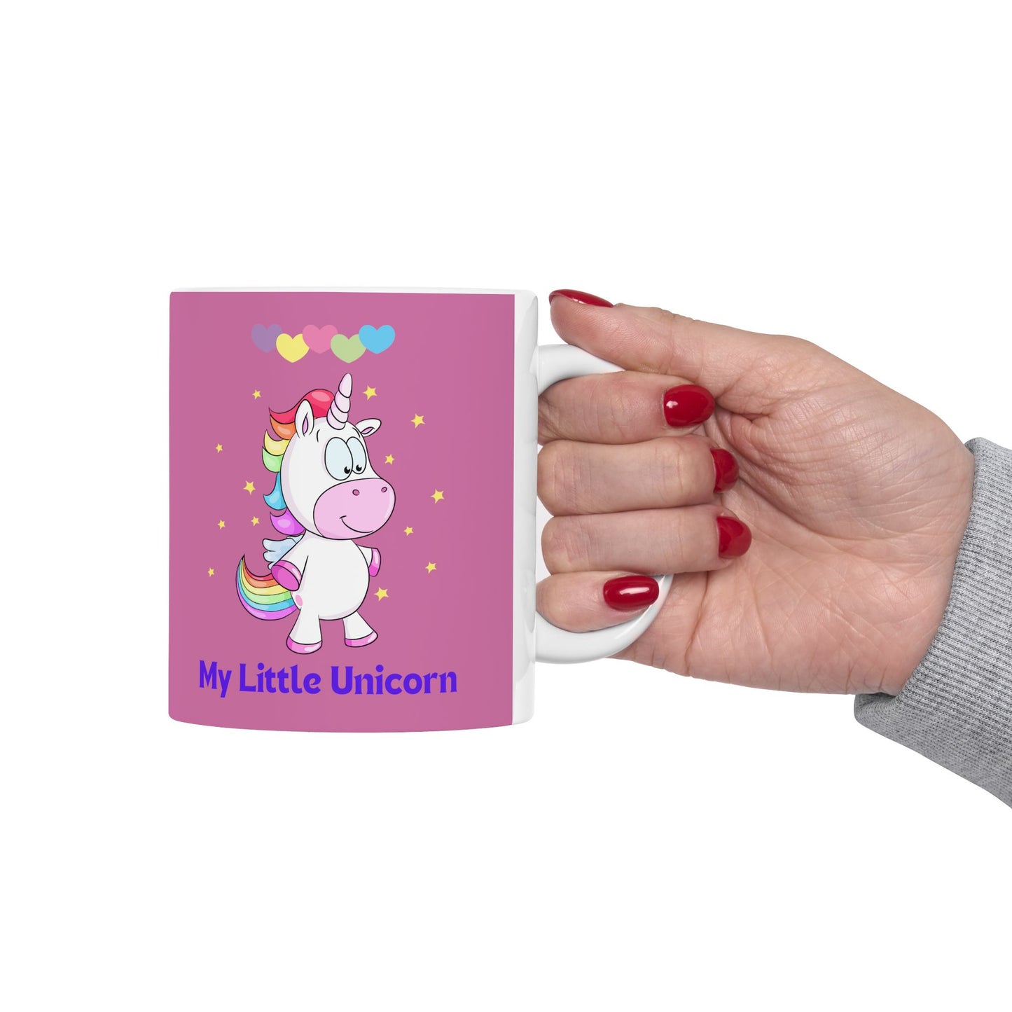 My Little Unicorn Love Mug 11 Ounces Light Pink