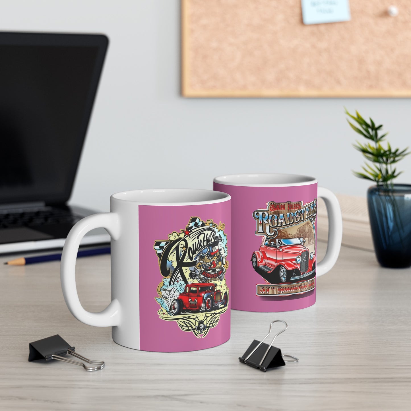 RoadSters Mug 11 Ounces Light Pink