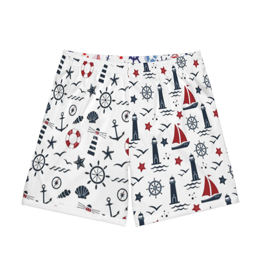 Men's Elastic Beach Shorts (AOP)