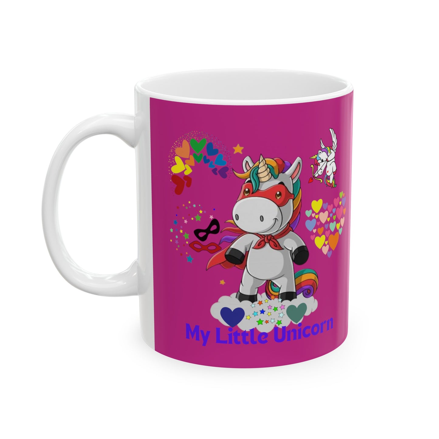 My Little Unicorn Couple Mug 11 Ounces Pink