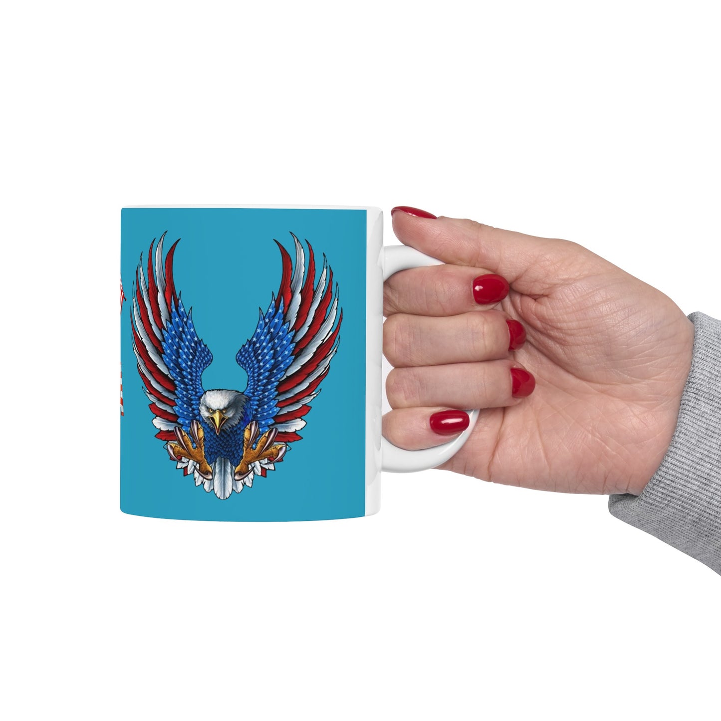 Eagle Usa Mug 11 Ounces Turquoise