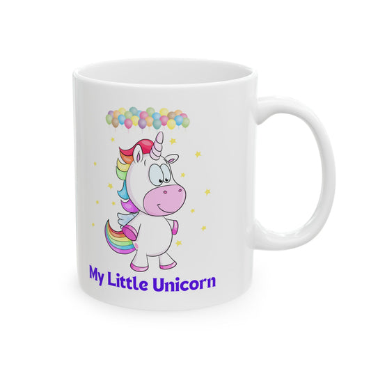 My Little Unicorn Balloons Mug 11-15 Ounces White