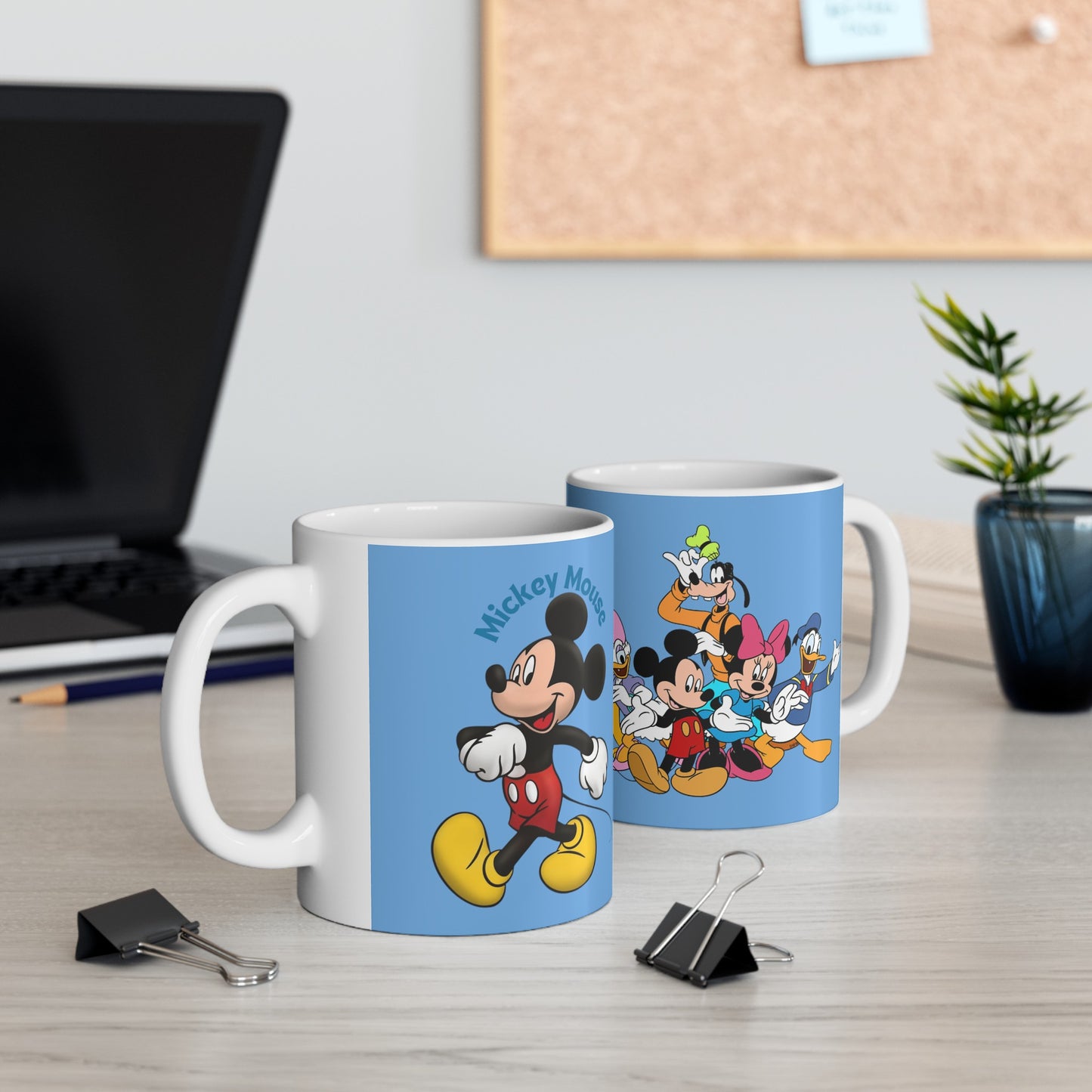 Mickey Mouse And Friends Mug 11 Ounces Light Blue