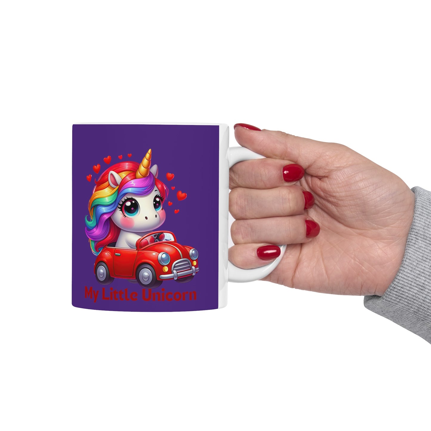 My Little Unicorn Castle Mug 11 Ounces Purple