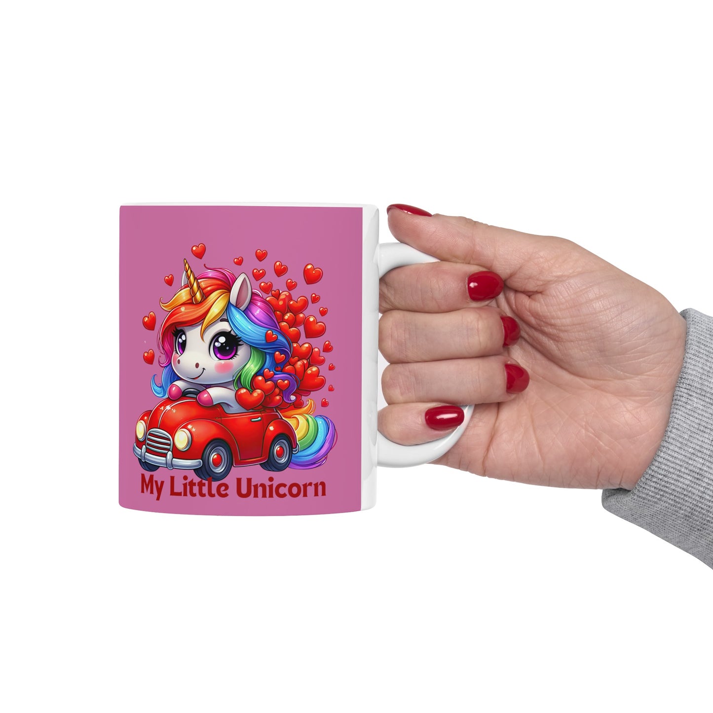 My Little Unicorn Driver Mug 11 Ounces Light Pink