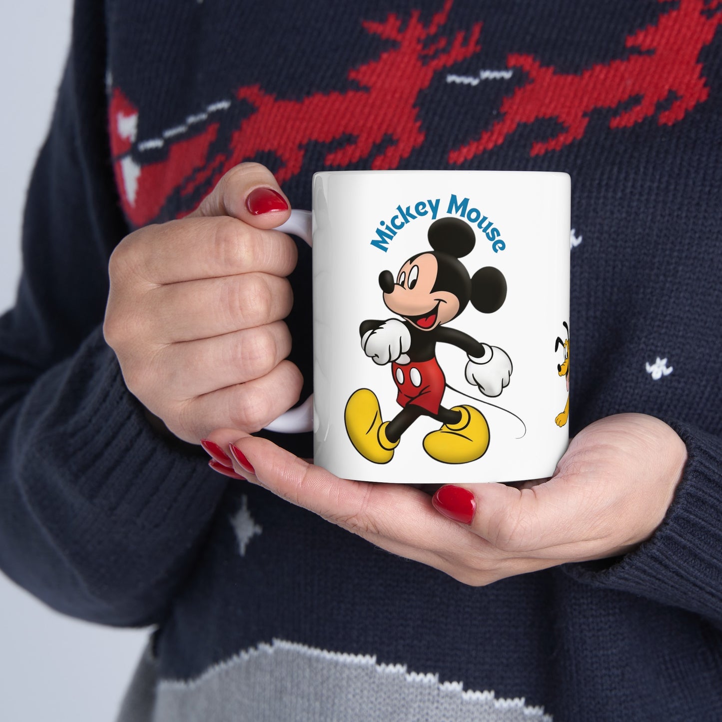 Mickey Mouse And Friends Mug 11 Ounces White