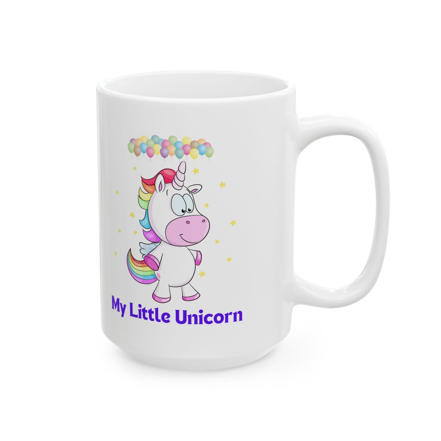 My Little Unicorn Balloons Mug 11-15 Ounces White