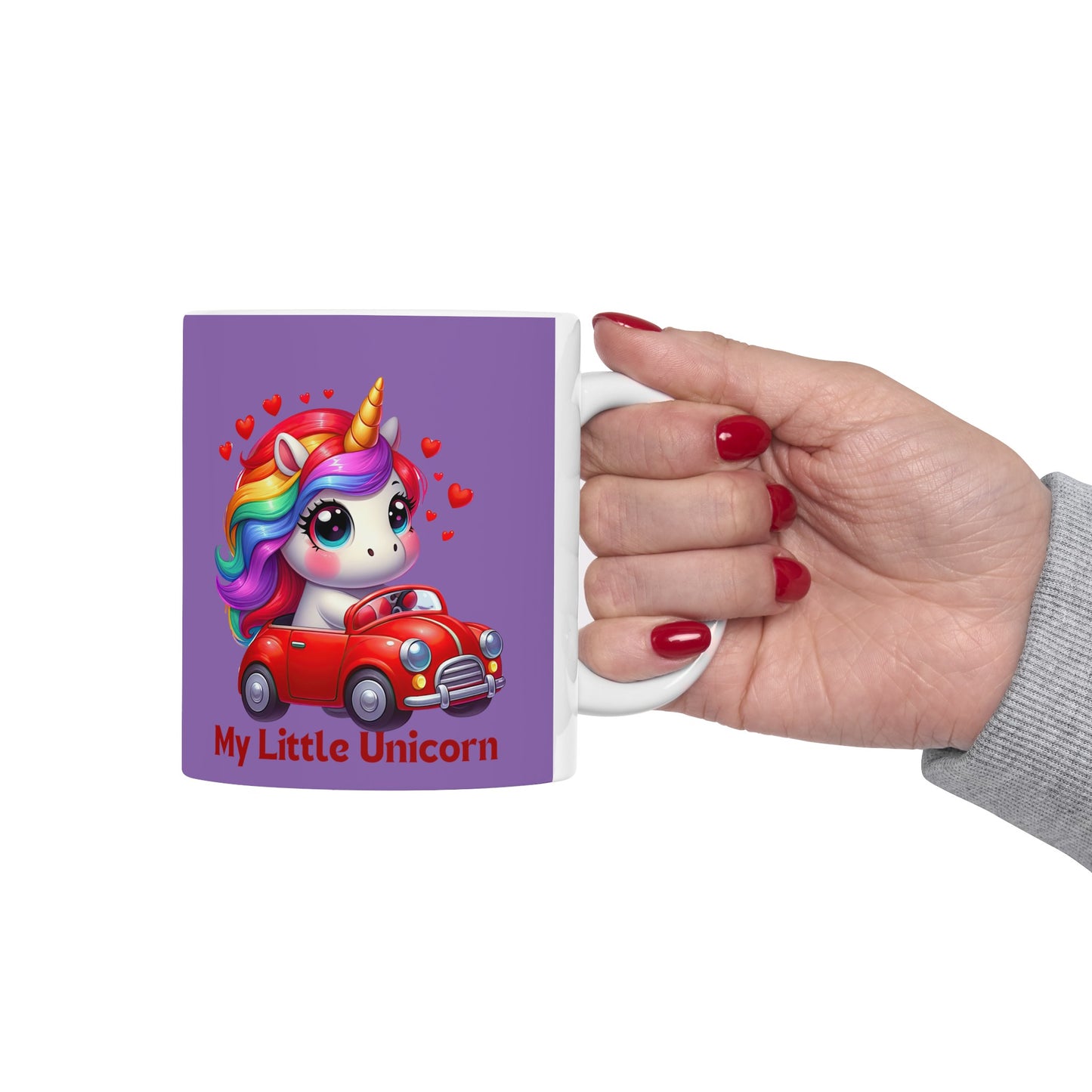 My Little Unicorn Castle Mug 11 Ounces Light Purple