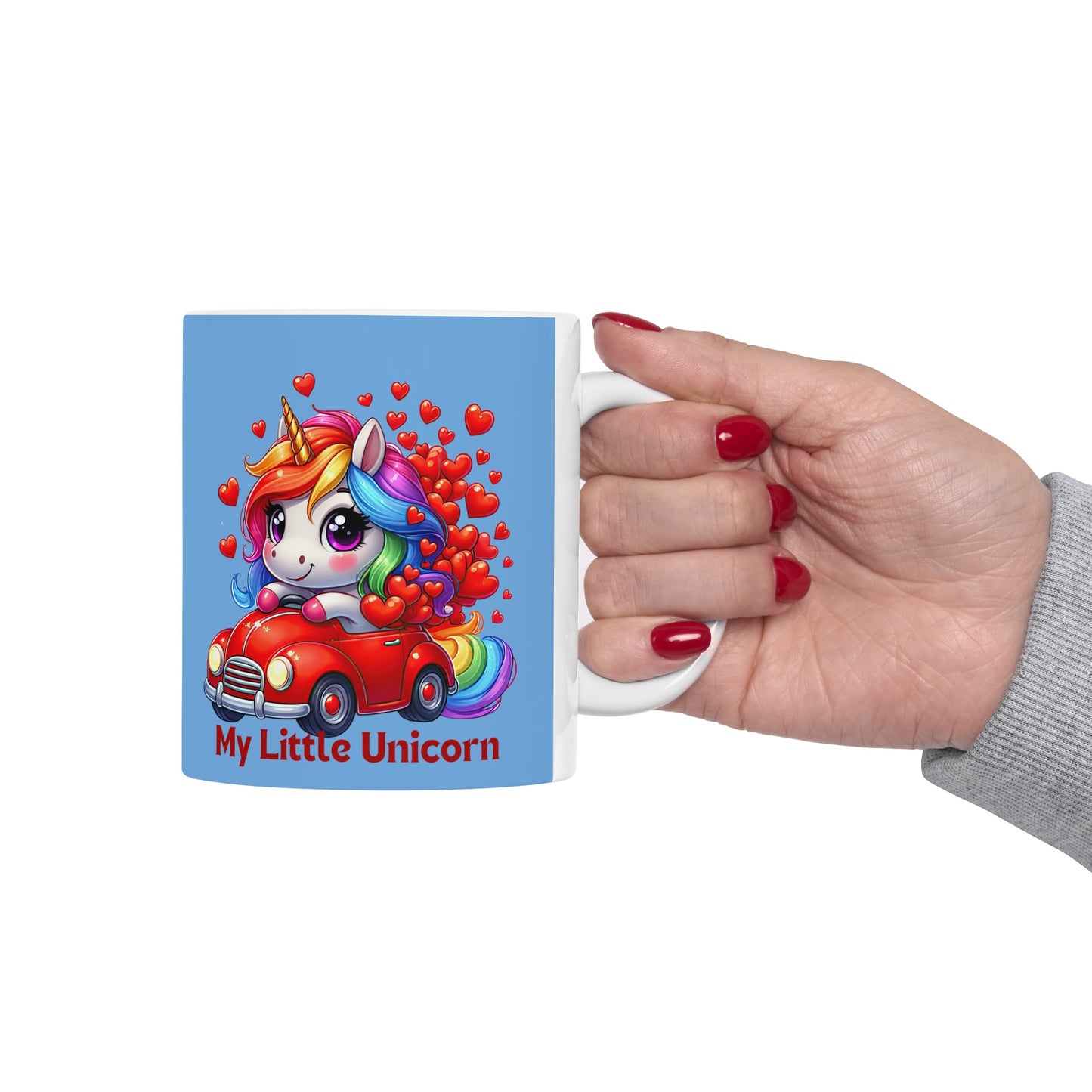 My Little Unicorn Driver Mug 11 Ounces Light Blue