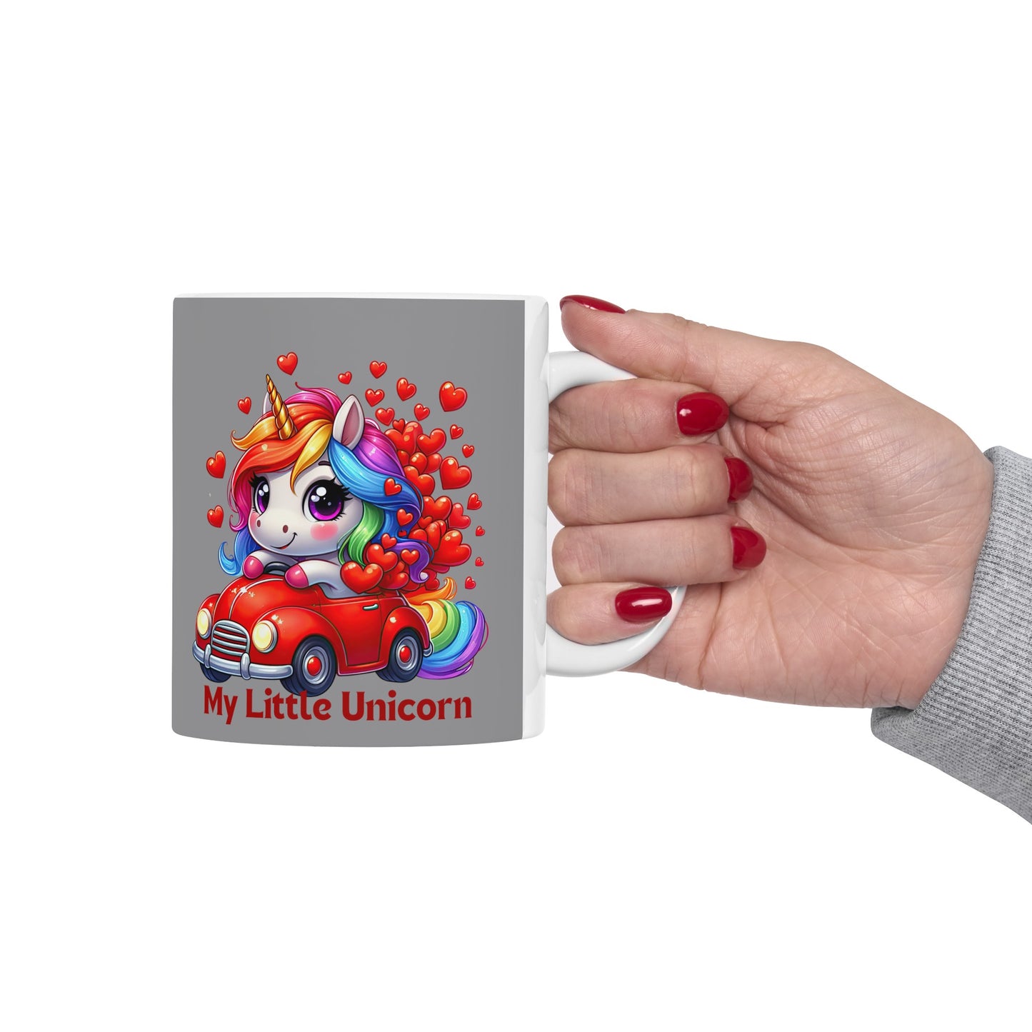 My Little Unicorn Driver Mug 11 Ounces Grey