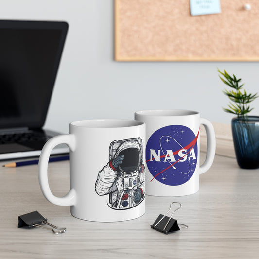 Nasa Alien Mug 11 Ounces White