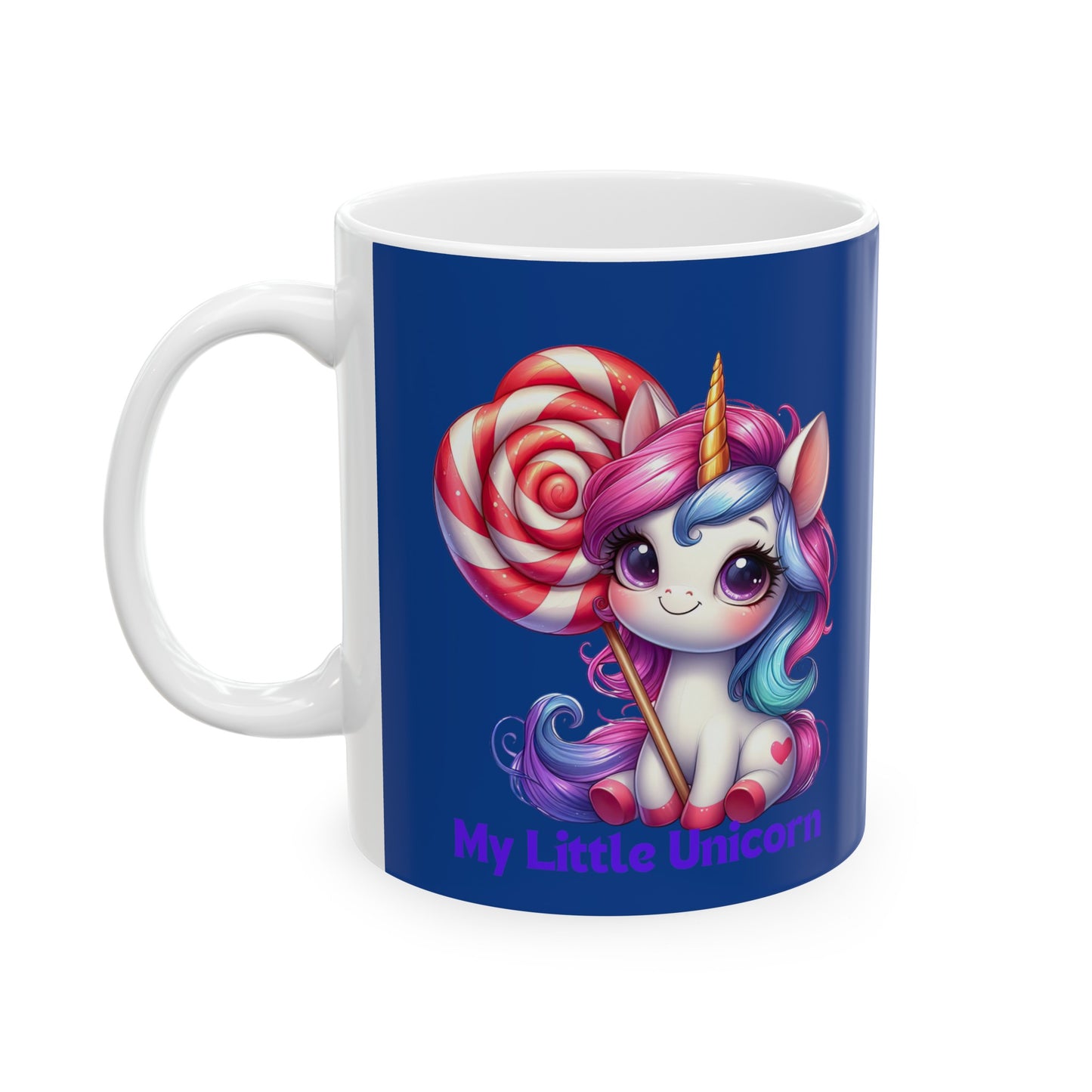 My Little Unicorn Sweet Mug 11 Ounces Dark Blue