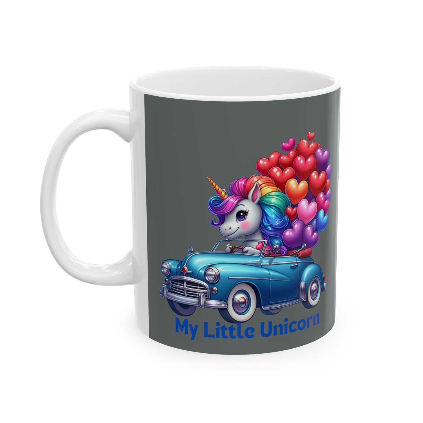 My Little Unicorn Driver Mug 11 Ounces Dark Grey