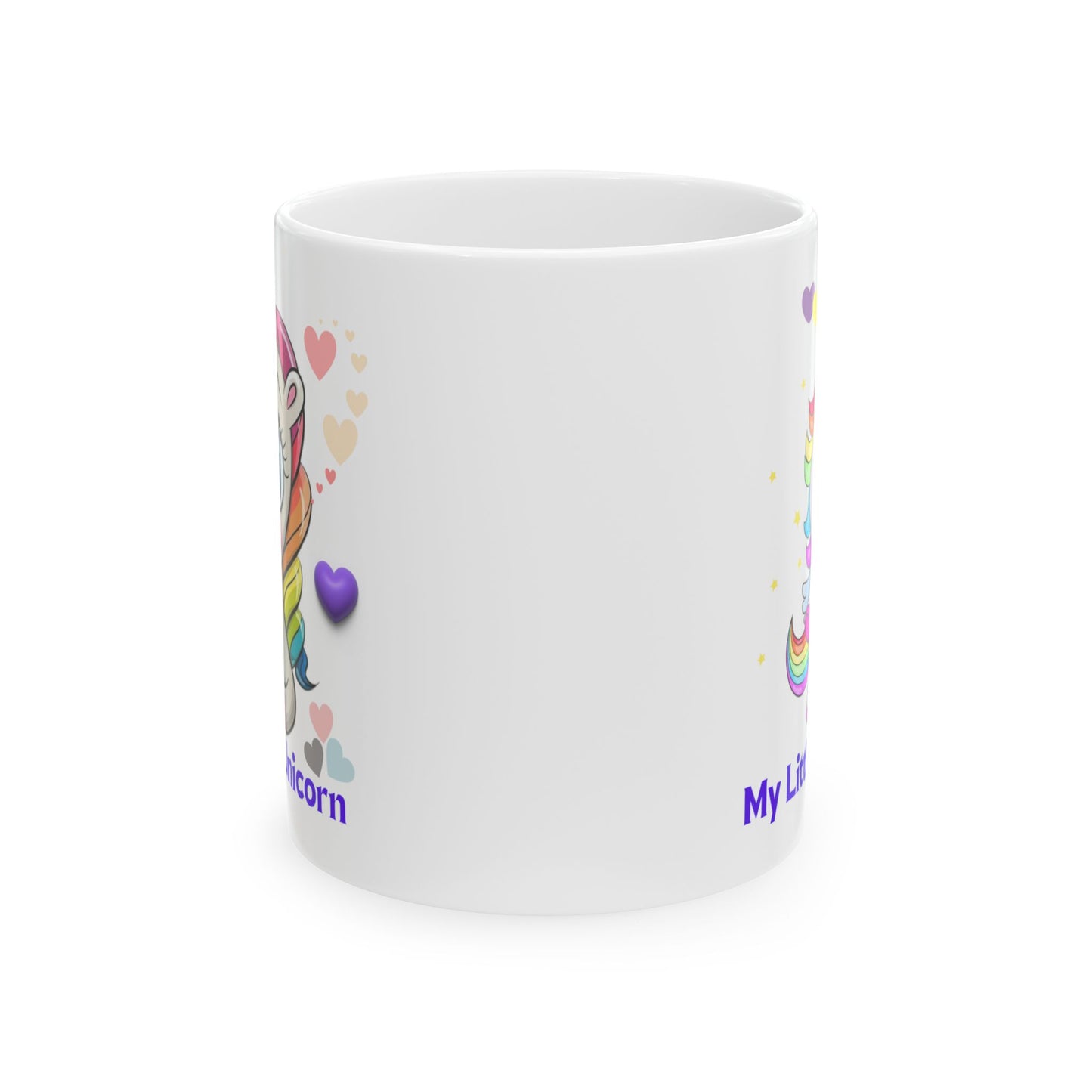 My Little Unicorn Love Mug 11 Ounces Light White