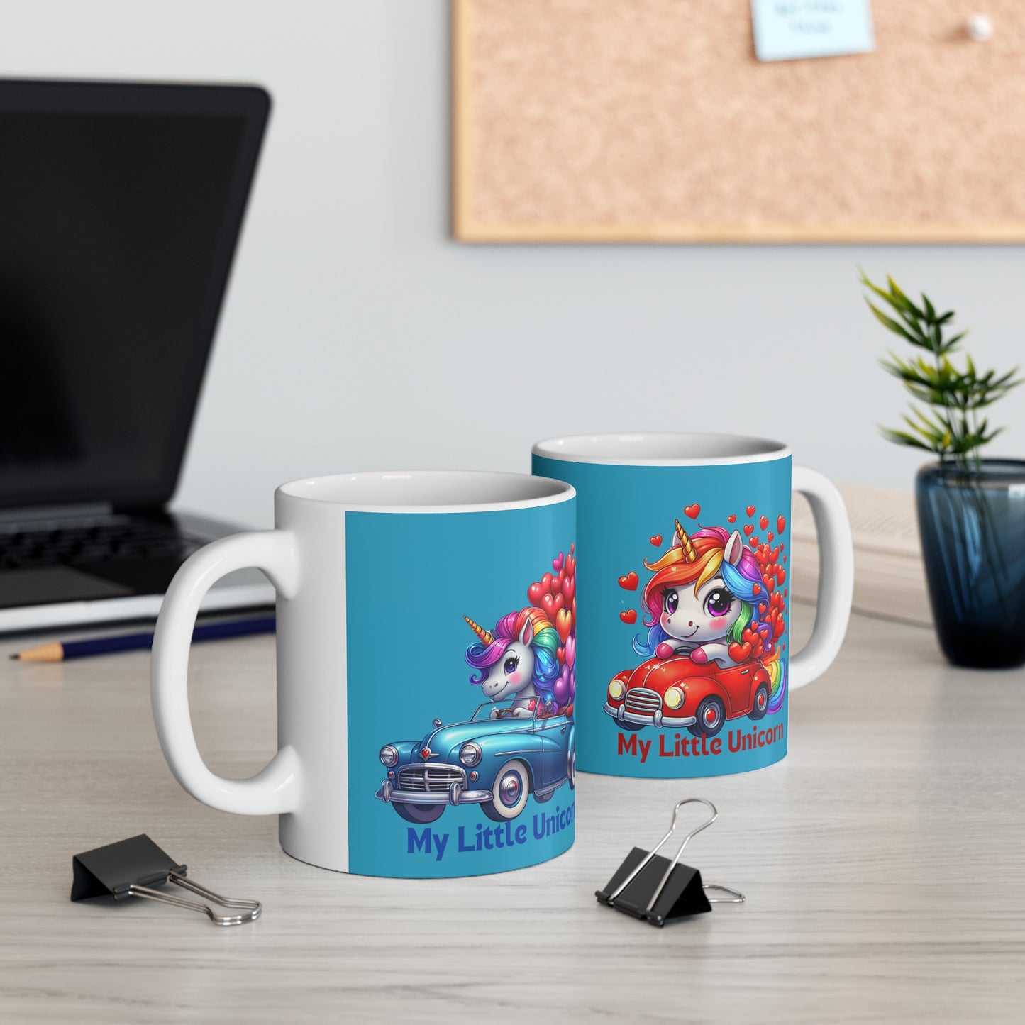 My Little Unicorn Driver Mug 11 Ounces Turquoise