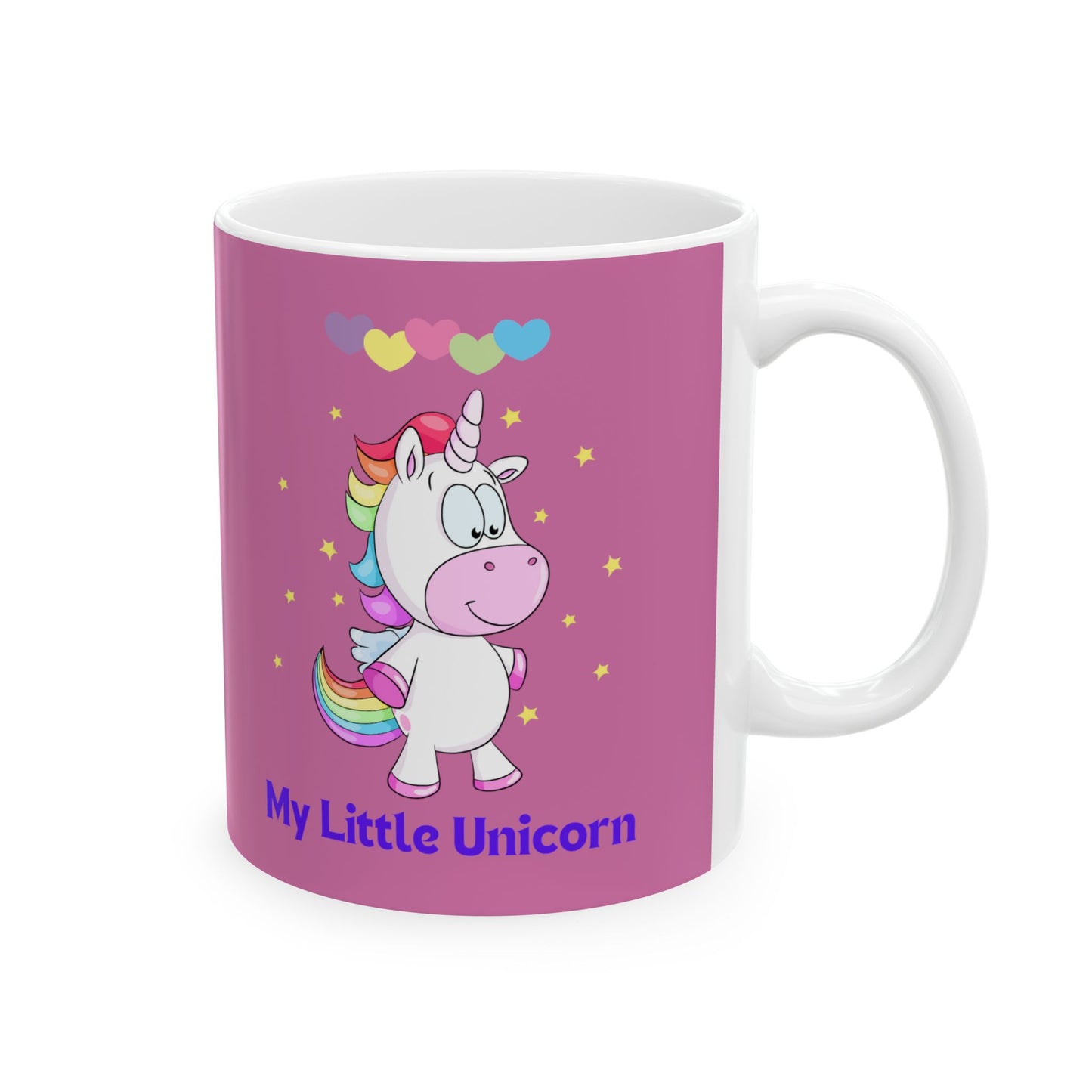 My Little Unicorn Love Mug 11 Ounces Light Pink