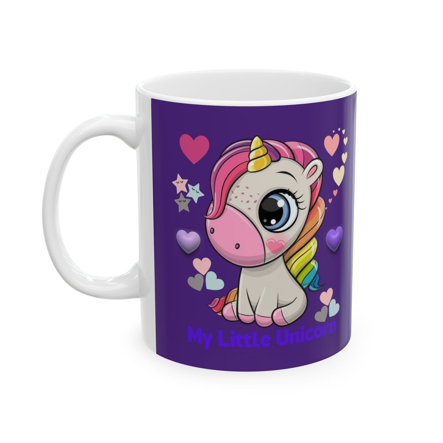 My Little Unicorn Love Mug 11 Ounces Purple