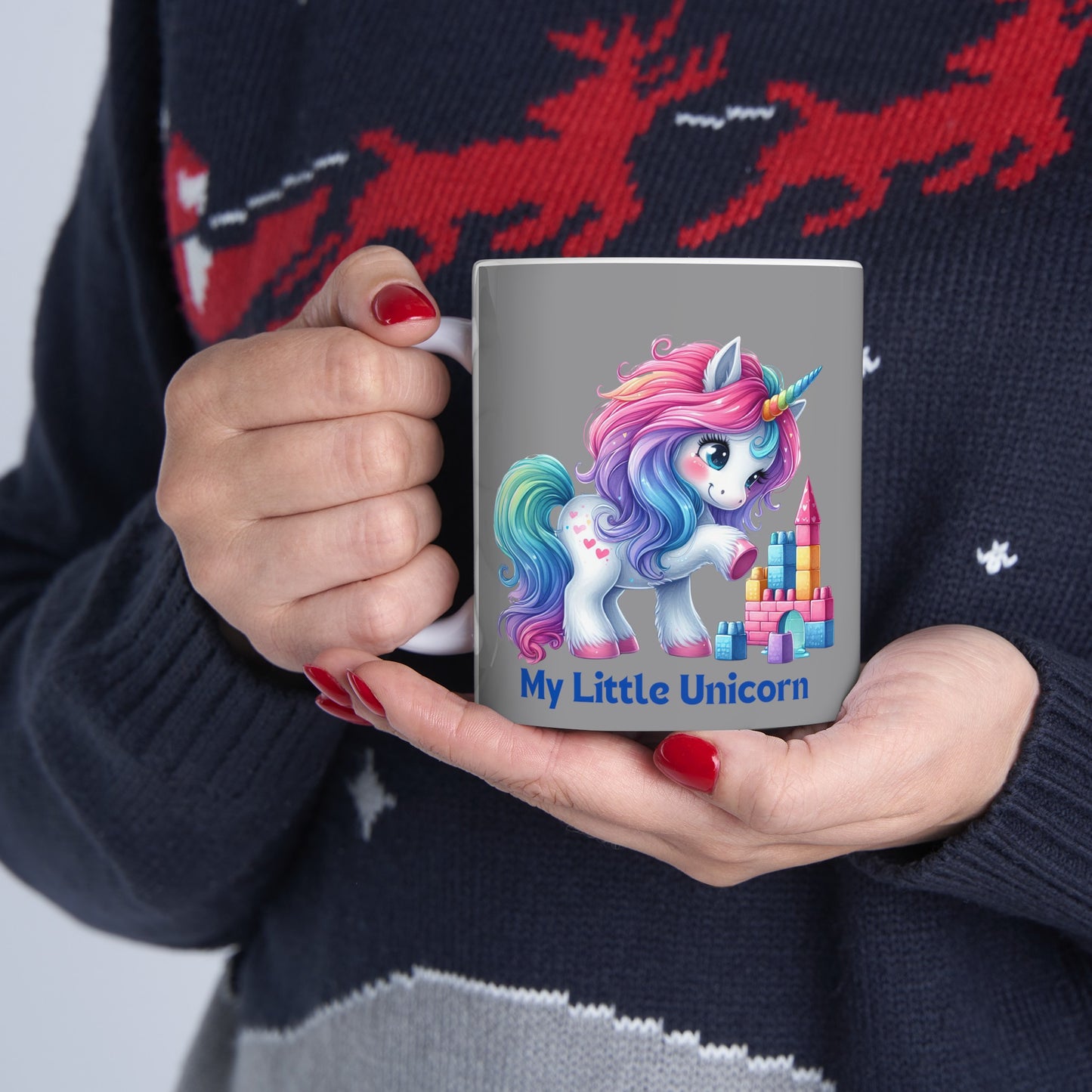 My Little Unicorn Princess Mug 11 Ounces Grey