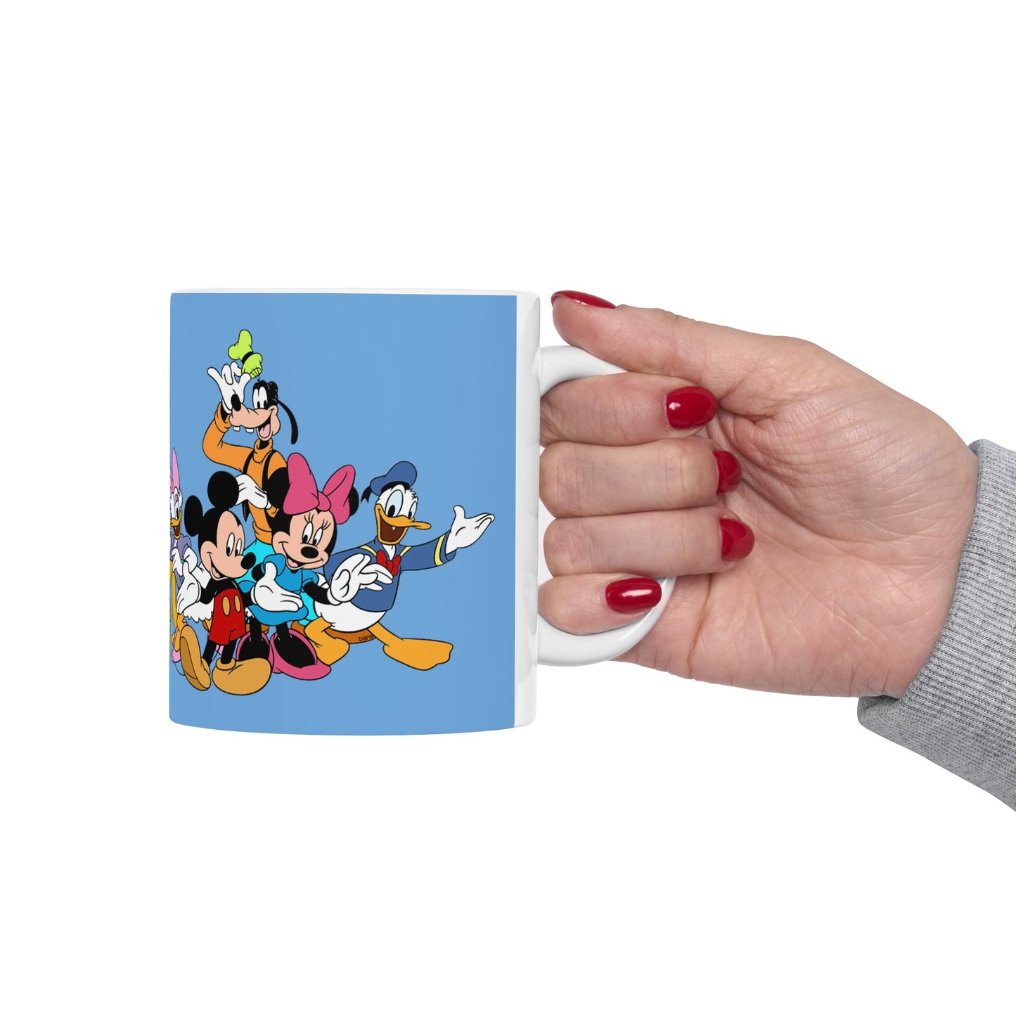 Mickey Mouse And Friends Mug 11 Ounces Light Blue