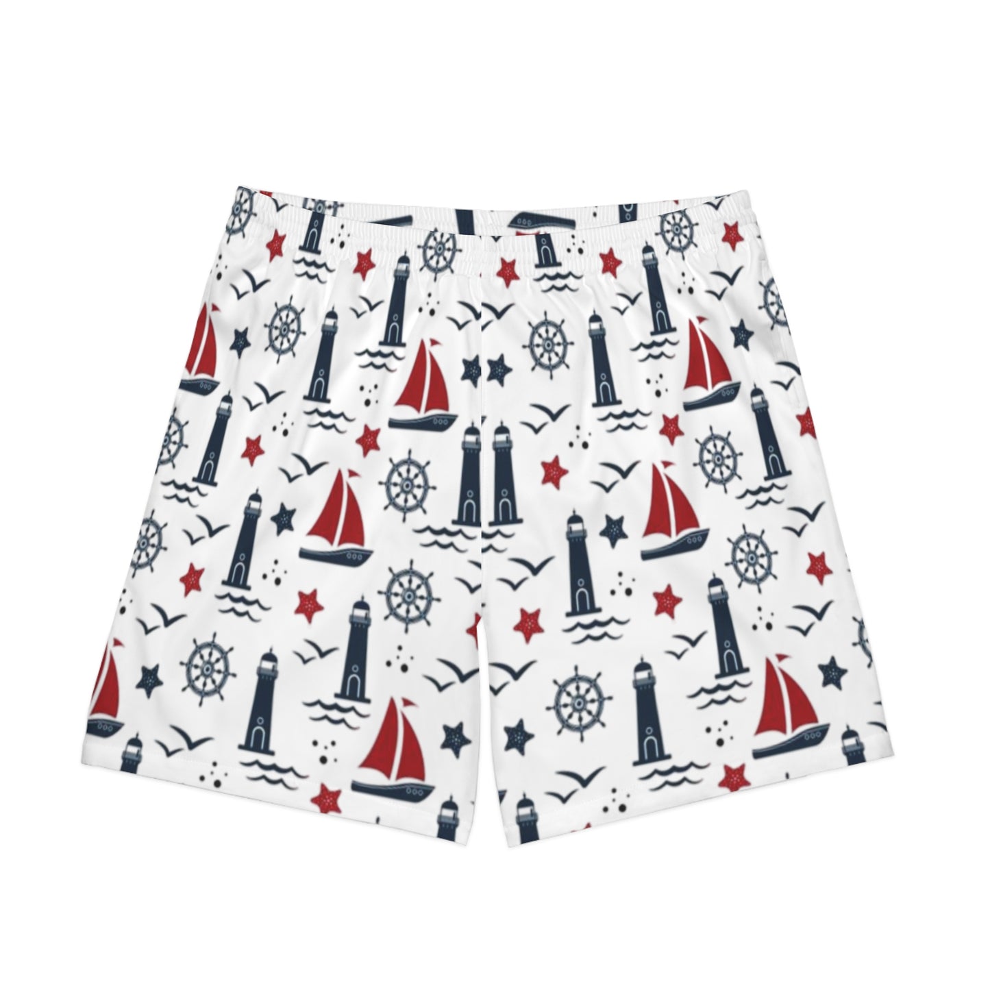 Men's Elastic Beach Shorts (AOP)