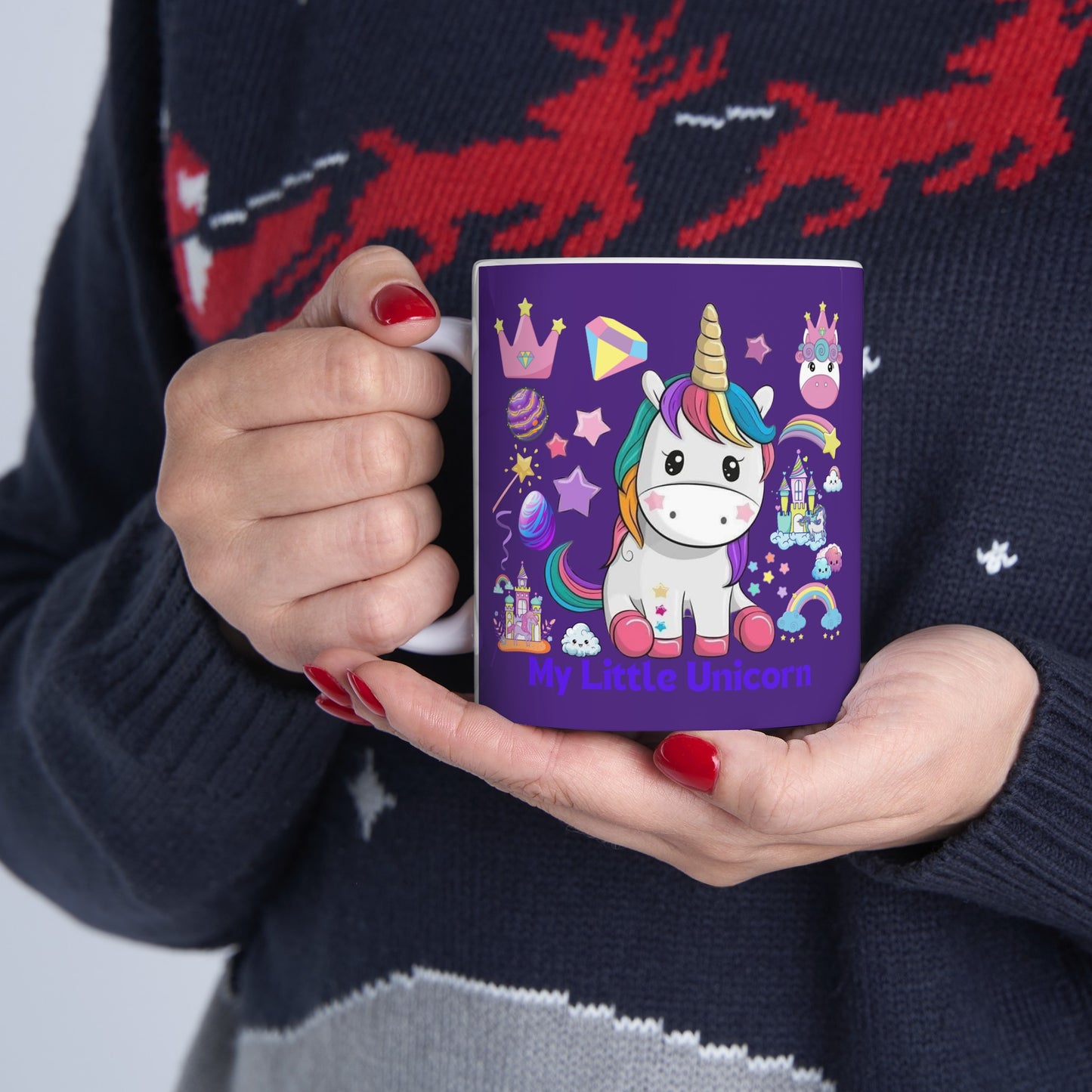 My Little Unicorn Fantasy Mug 11 Ounces Purple