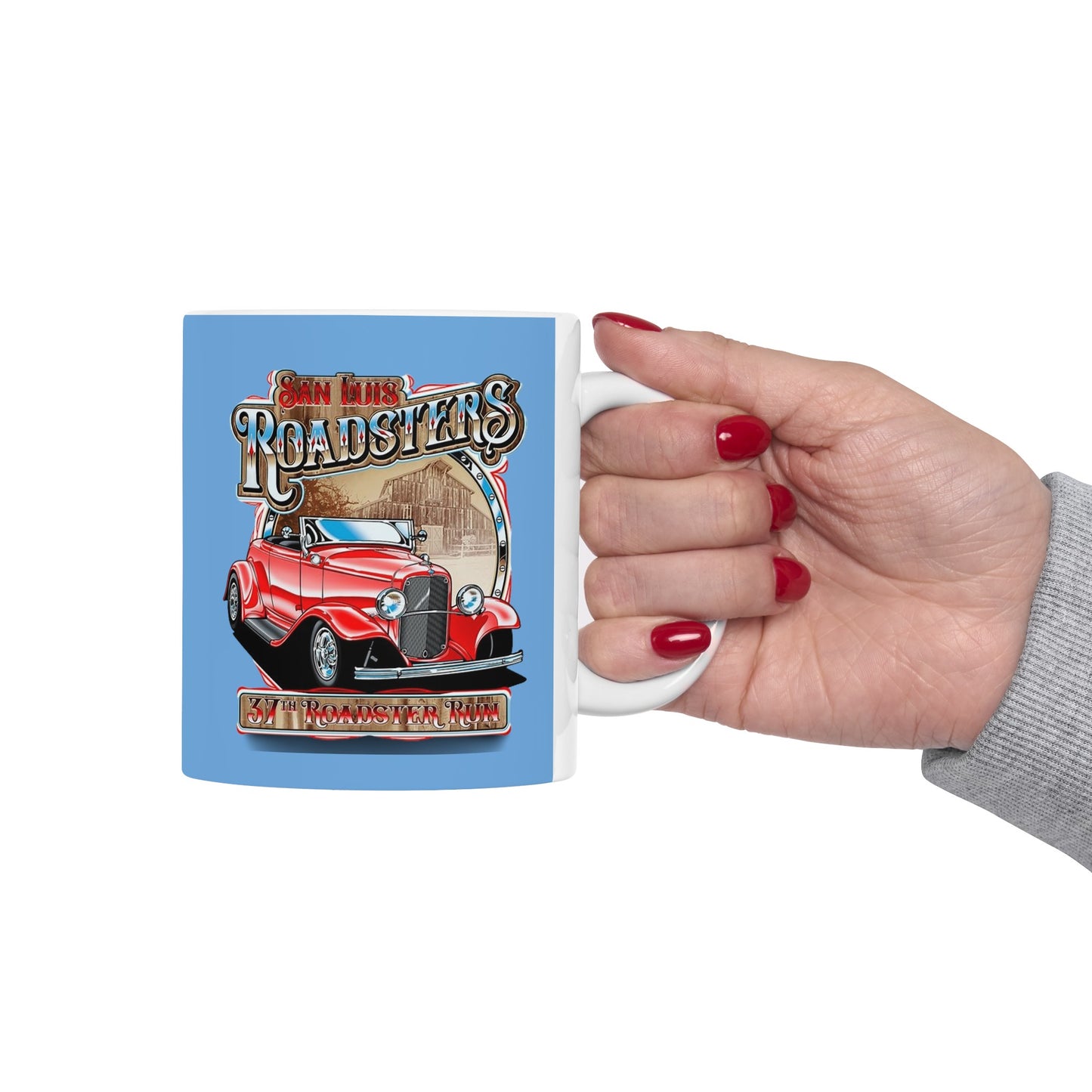 RoadSters Mug 11 Ounces Light Blue