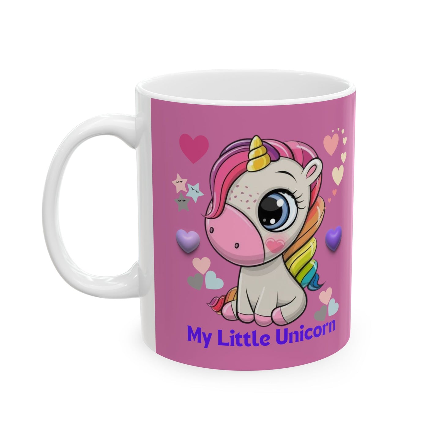 My Little Unicorn Love Mug 11 Ounces Light Pink