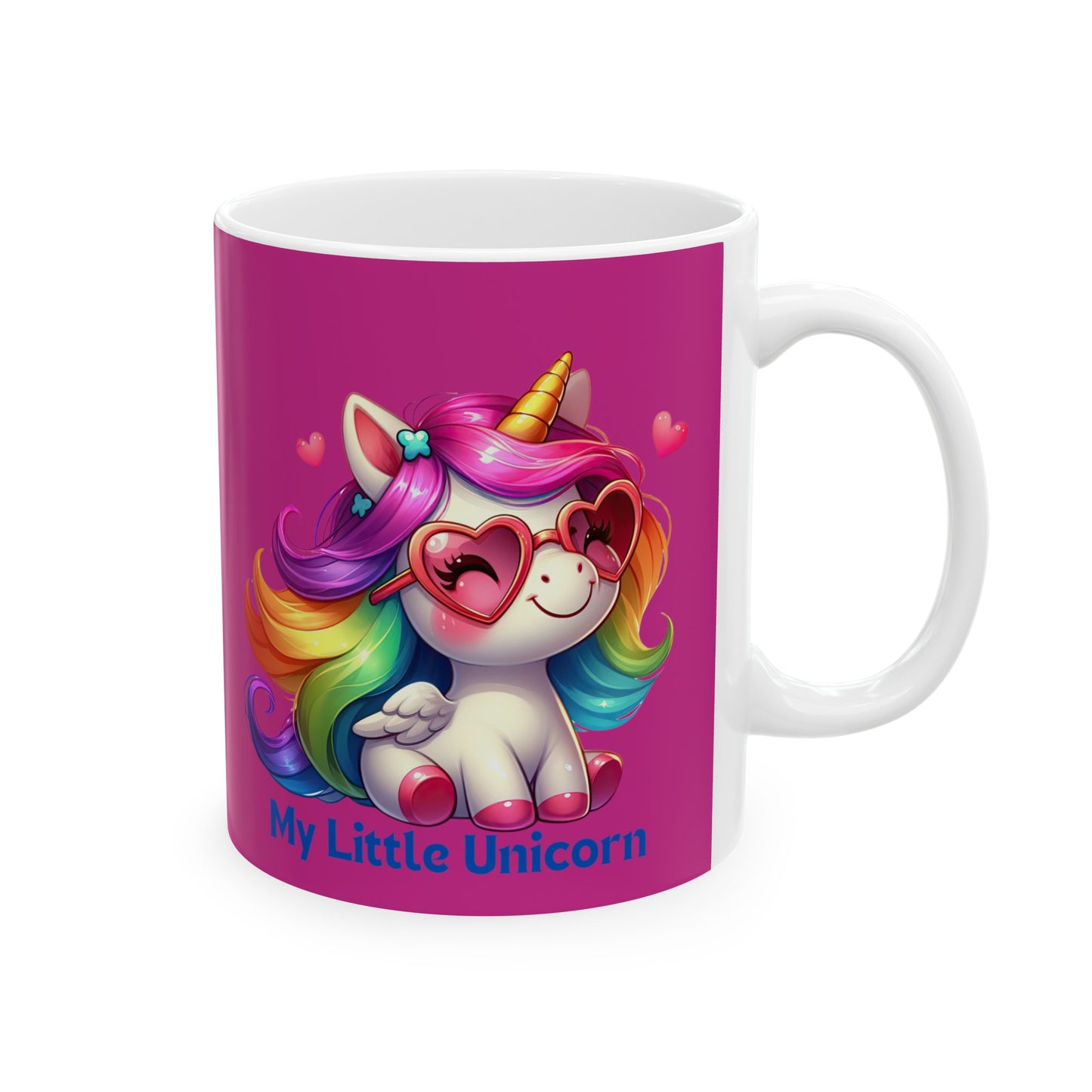 My Little Unicorn Rainbow Mug 11 Ounces Pink