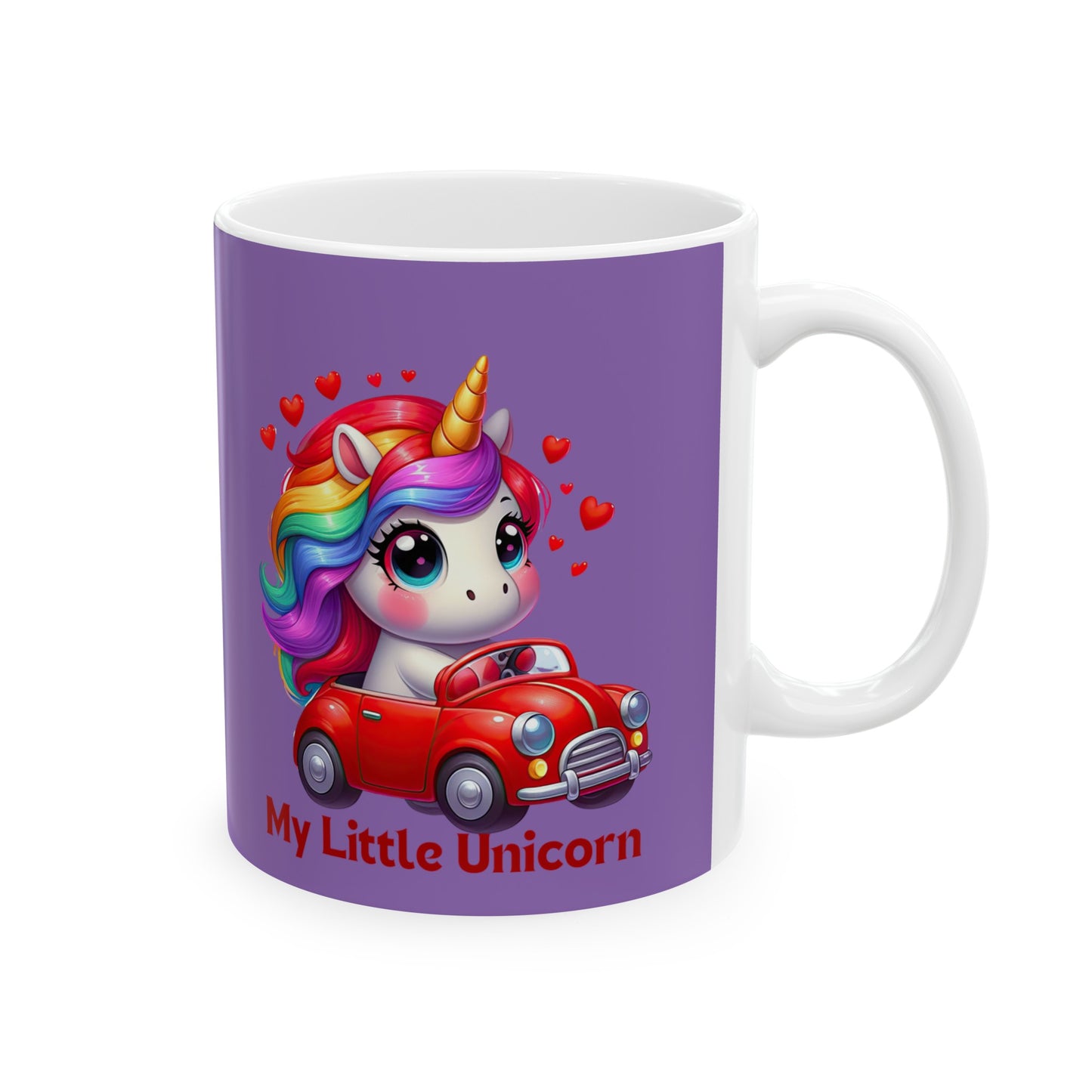 My Little Unicorn Castle Mug 11 Ounces Light Purple