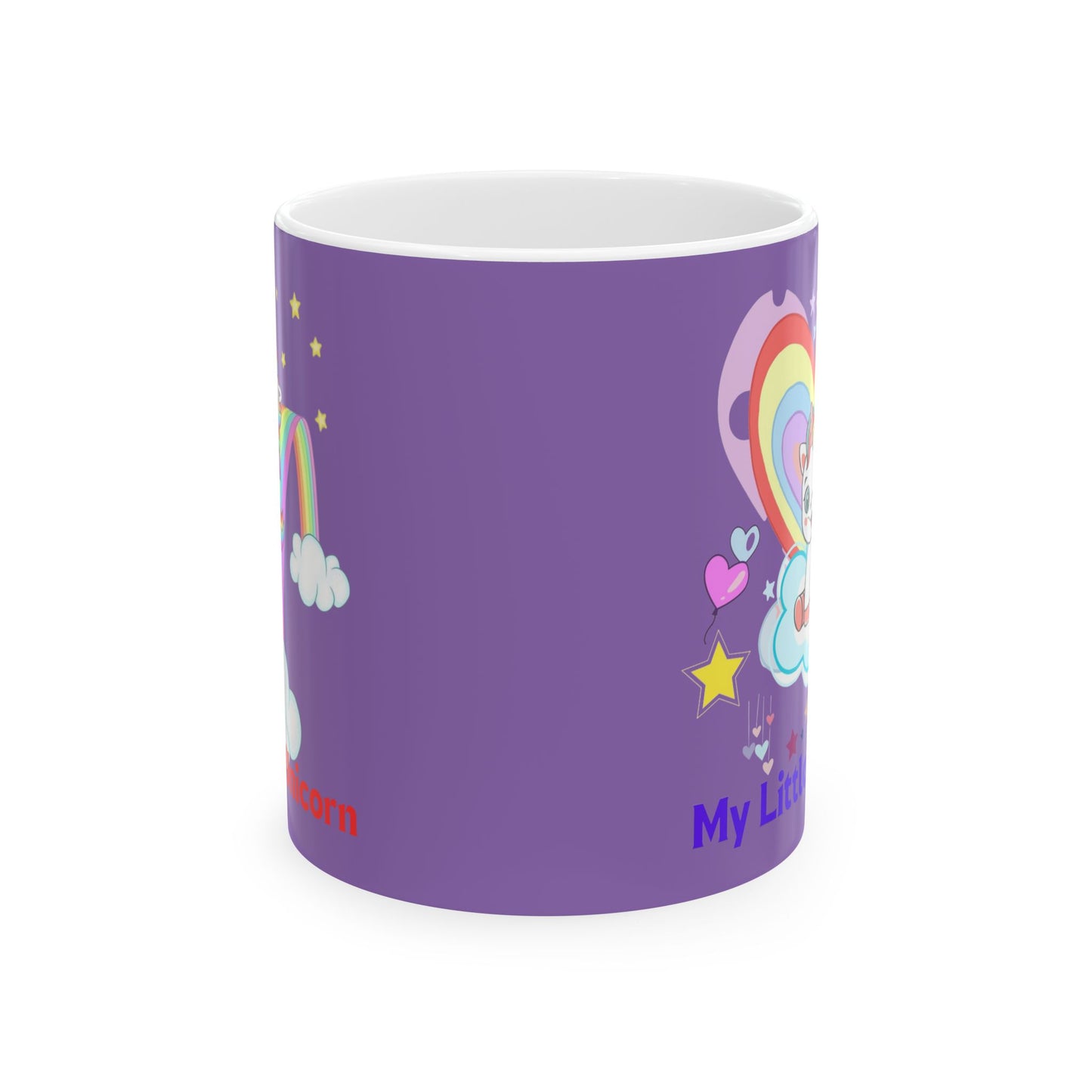 My Little Gold Star Unicorn Mug 11-15 Ounces Light Purple