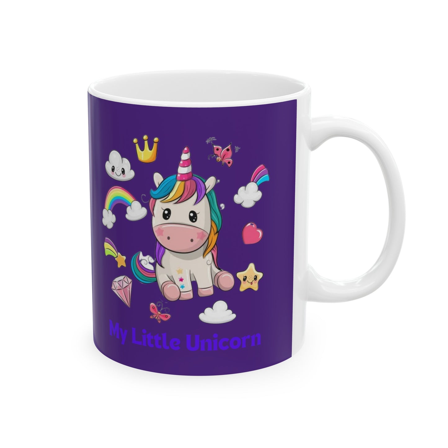 My Little Unicorn Fantasy Mug 11 Ounces Purple