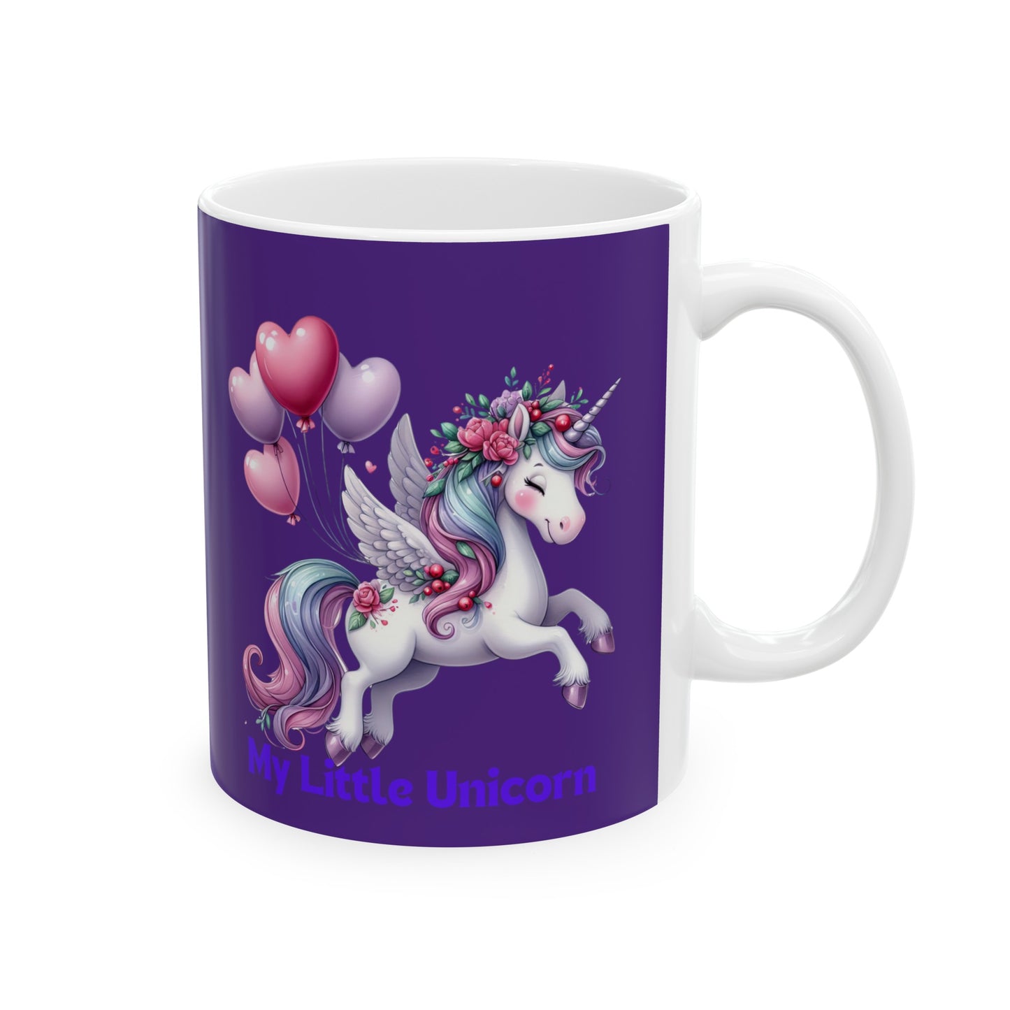 My Little Unicorn Horse Mug 11 Ounces Purple