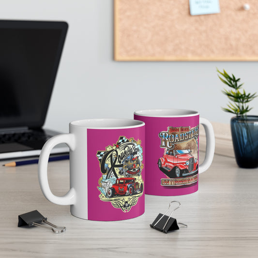 RoadSters Mug 11 Ounces Pink