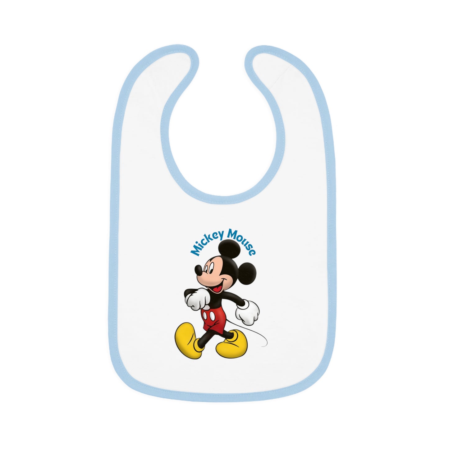 Mickey Mouse Baby Contrast Trim Jersey Bib