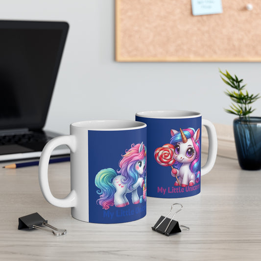 My Little Unicorn Princess Mug 11 Ounces Dark Blue